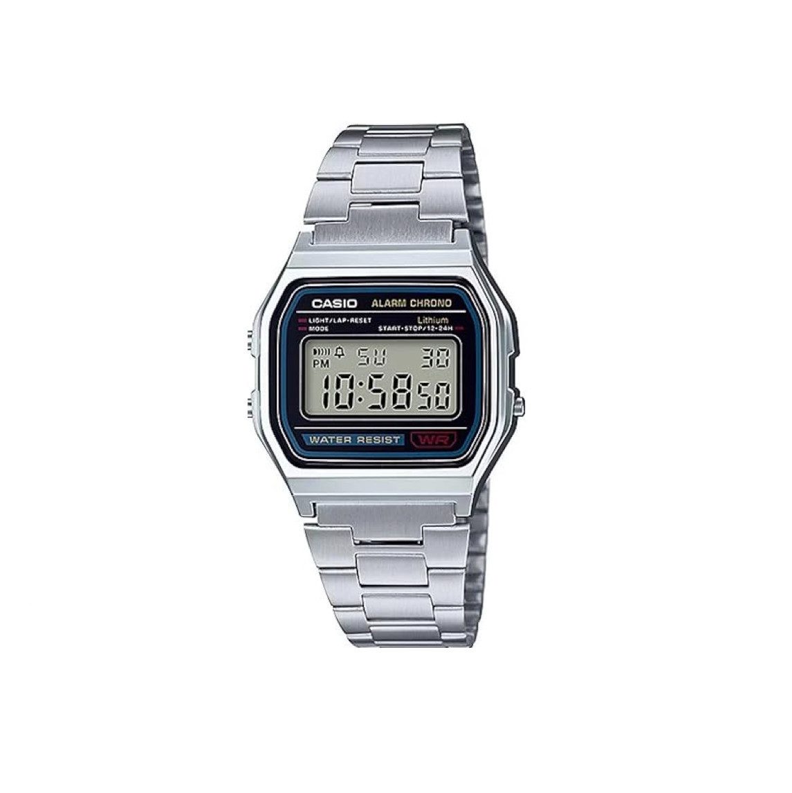 CASIO Uhrenarmband Casio Armbanduhr Vintage Stainless Steel Digital Watch A günstig online kaufen
