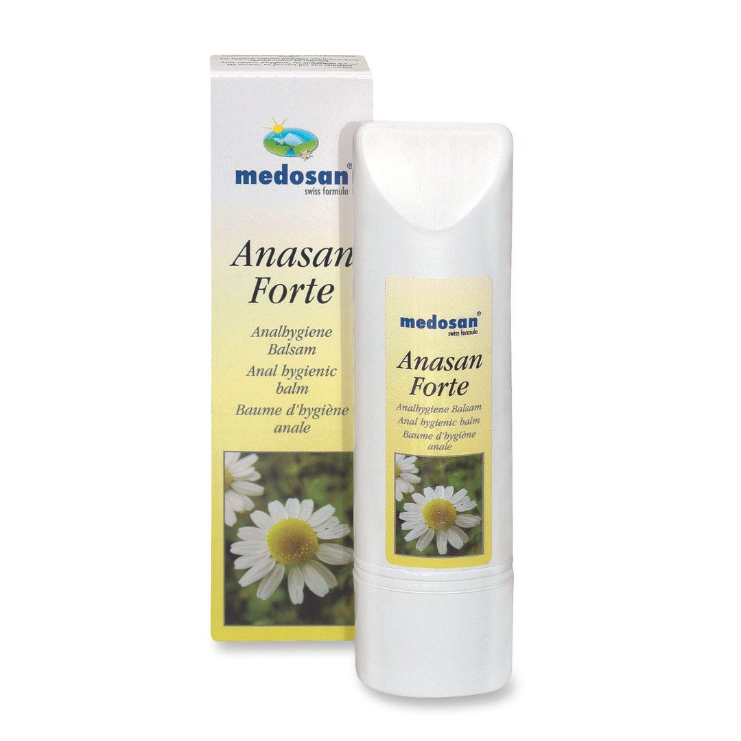 Intimpflege Anasan Forte bei Hämorrhoiden, Fissuren, Analthrombosen