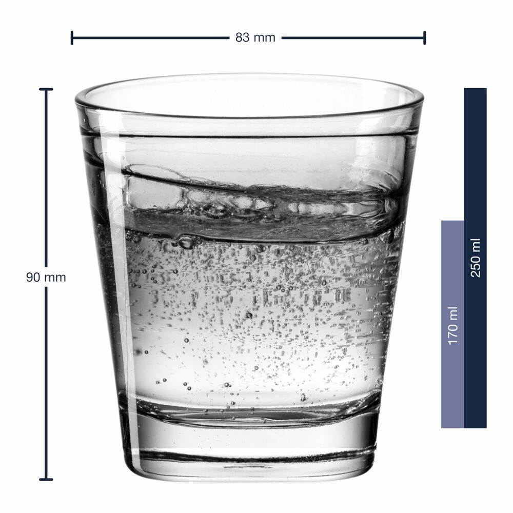 LEONARDO Glas Vario Struttura anthrazit 250 ml, Glas