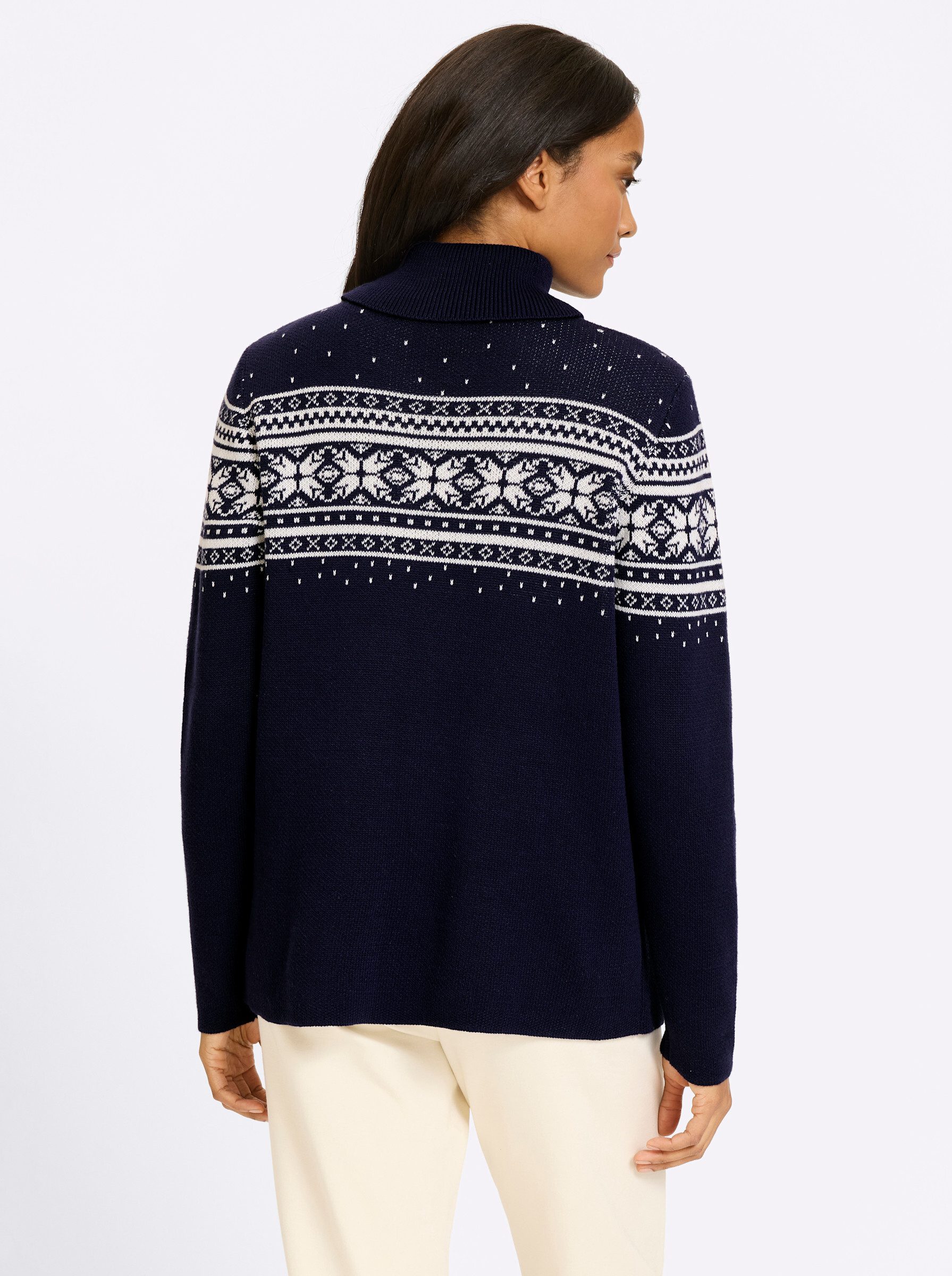 heine Strickpullover Pullover Langarm Jacquard