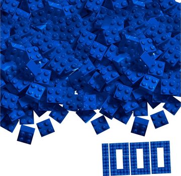 SIMBA Spielbausteine Konstruktionsspielzeug Bausteine Blox 1000 Teile 4er blau 104114118