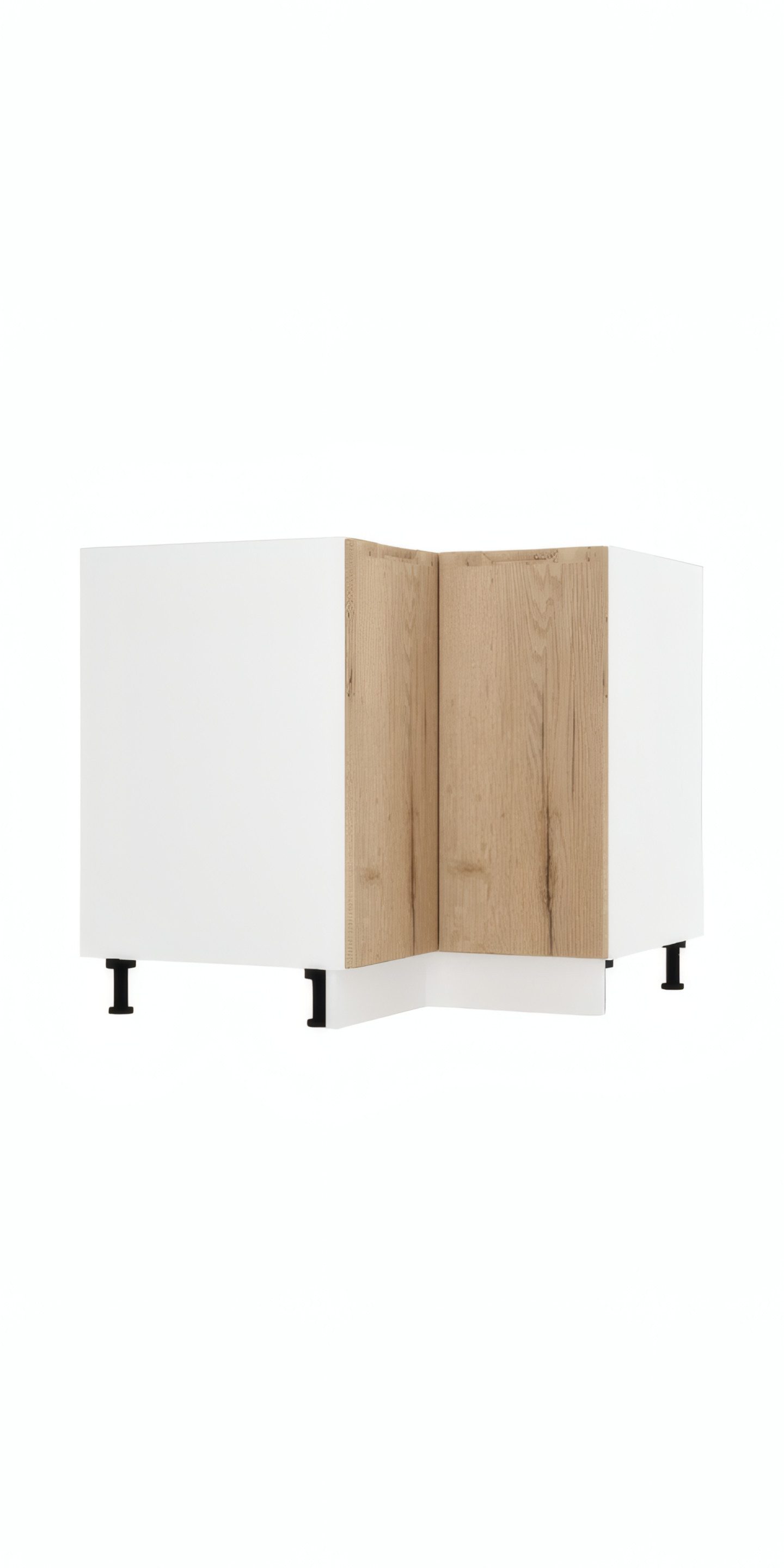 ROYAL24_MARKT Eckunterschrank DRP P/L - Zivora - Raumwunder für Ecken (Küchen Eckunterschrank, 1-St., Premium - Zivora) Feinste Qualität - Modern - Zeitlos