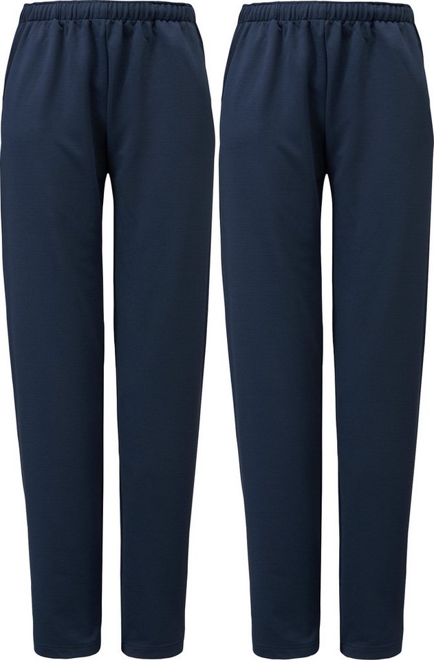 Erwin Müller Freizeitanzug Damen-Freizeithose, lang 2er-Pack, Uni