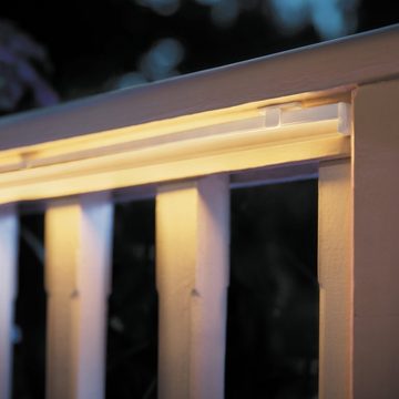 Philips Hue Gartenleuchte Bluetooth White & Color Ambiance Outdoor Lightstrip 2m, keine Angabe, Leuchtmittel enthalten: Ja, fest verbaut, LED, warmweiss, LED Streifen