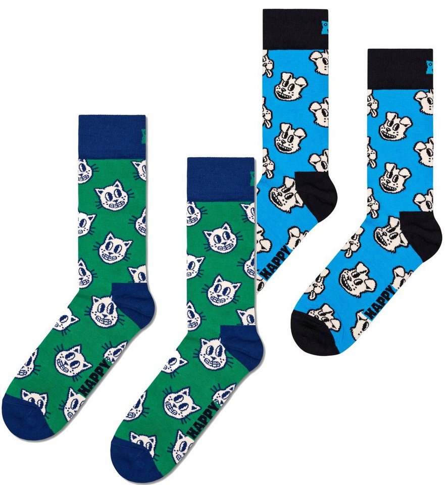 Happy Socks Socken (2-Paar) Cat Socks