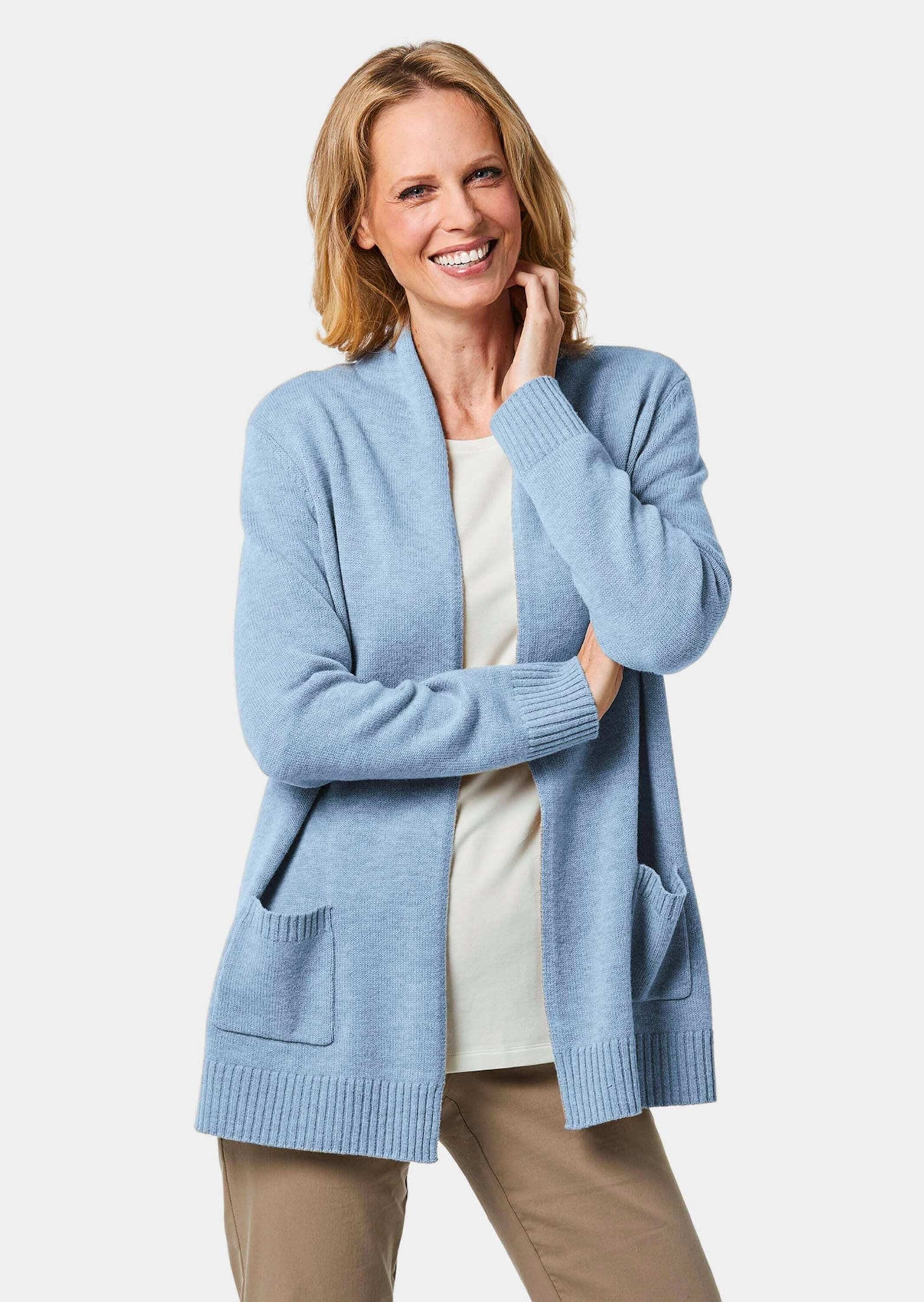 GOLDNER Strickjacke Kurzgröße: Strickjacke aus Merinowolle günstig online kaufen