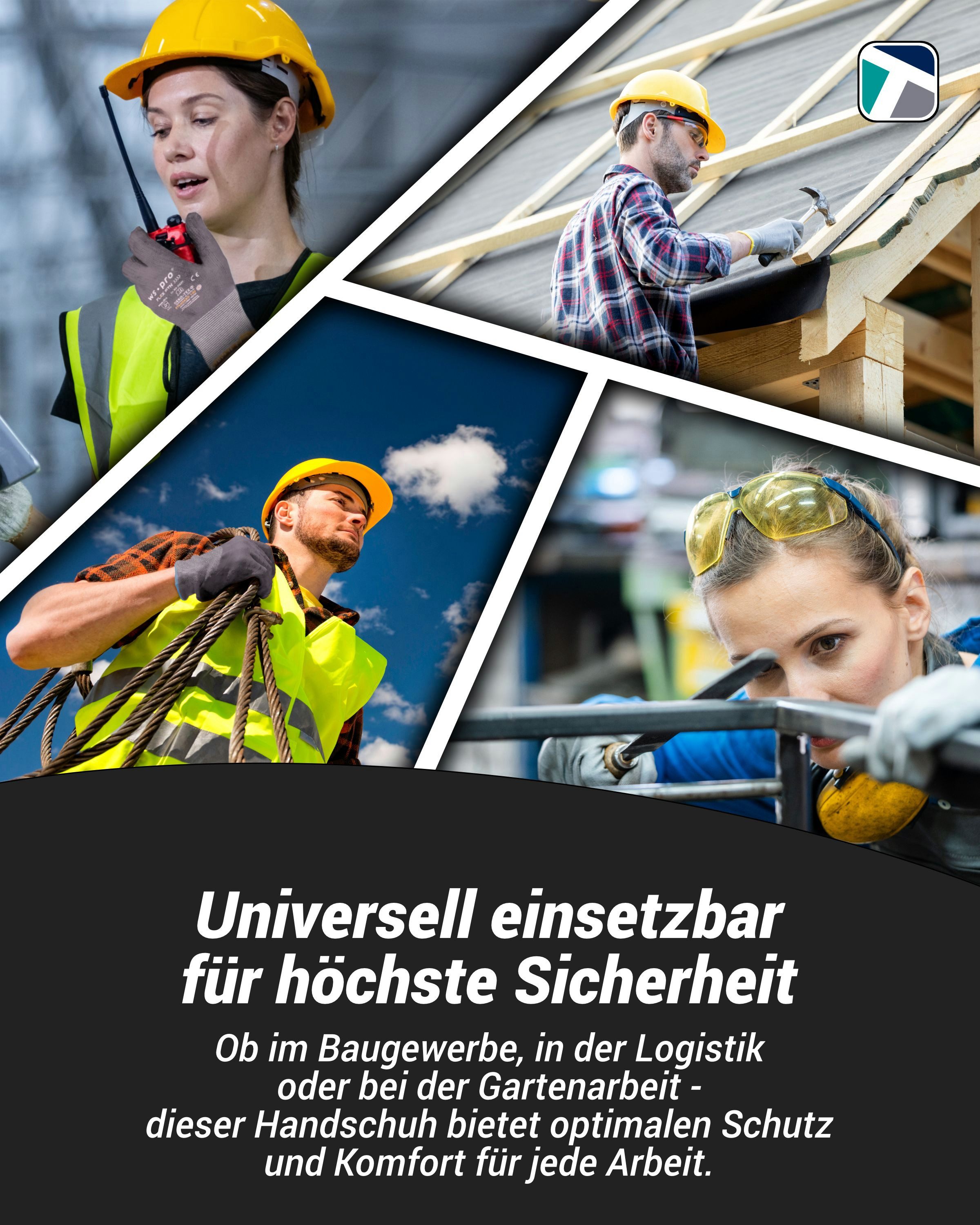 WS-Pro Arbeitshandschuhe Flex GTN Größe 8, 12 Paar günstig online kaufen