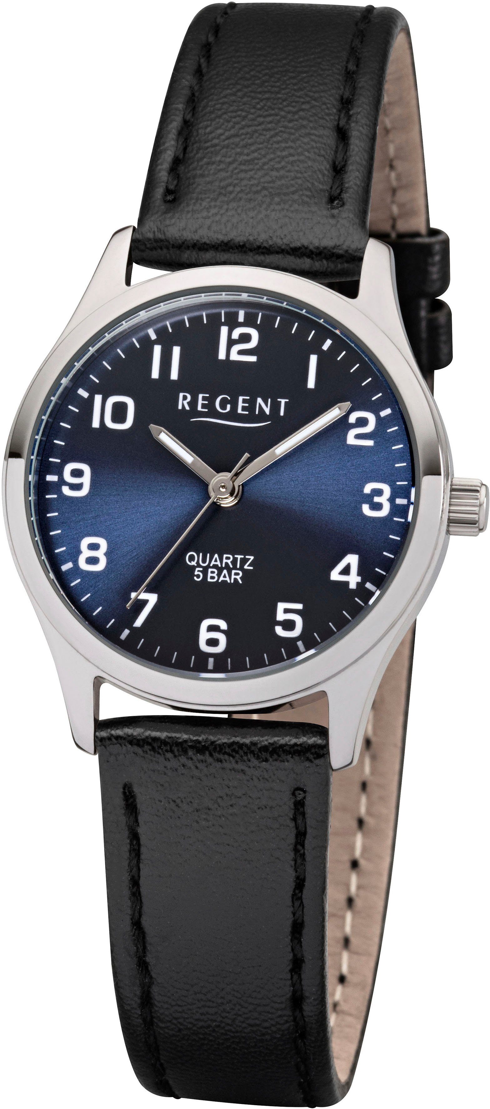 Regent Quarzuhr F1307 - 31254414, Armbanduhr, Damenuhr, Leuchtzeiger, Leder günstig online kaufen