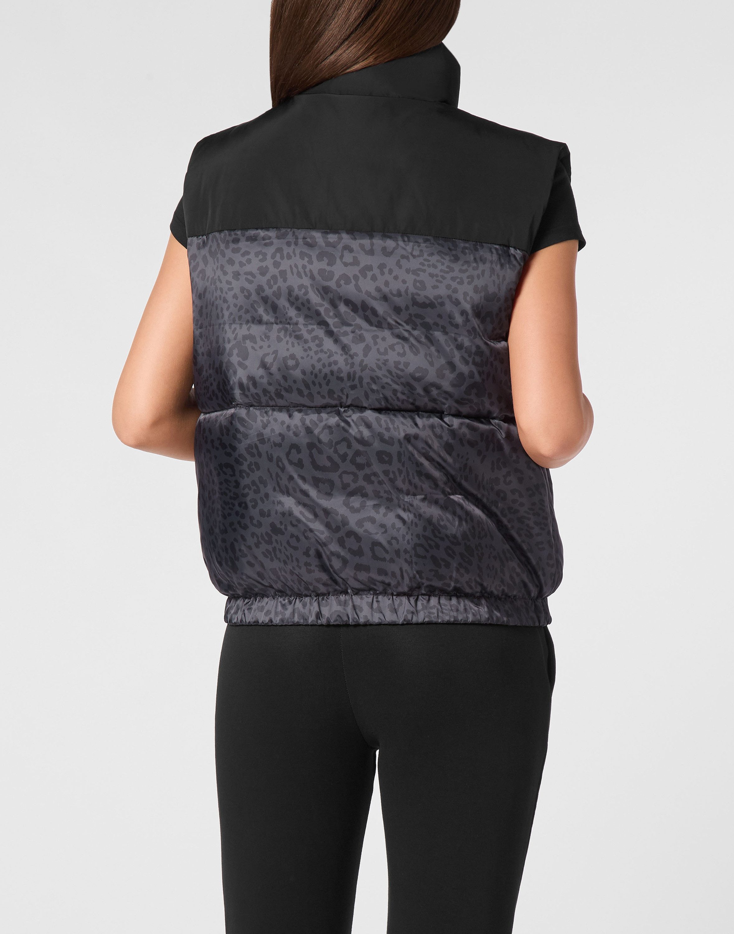 PLEIN SPORT Kurzweste Leopard