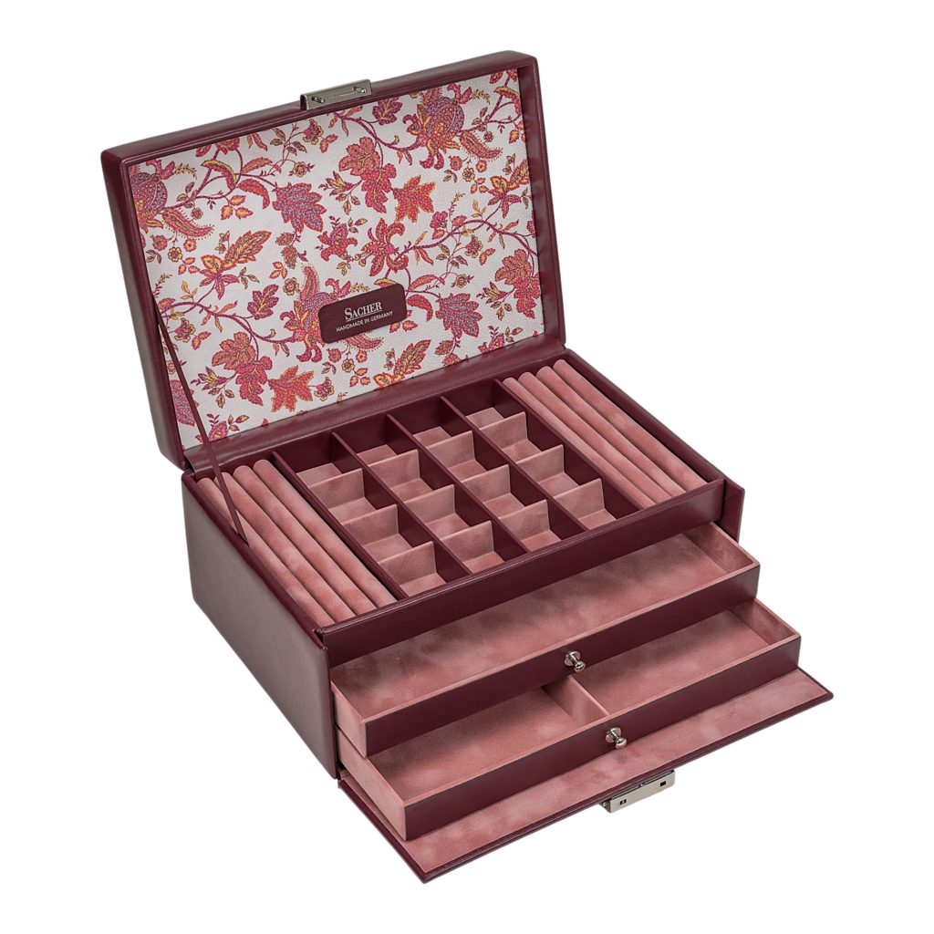 Sacher Schmuckkoffer Ina, Handgefertigt in Deutschland