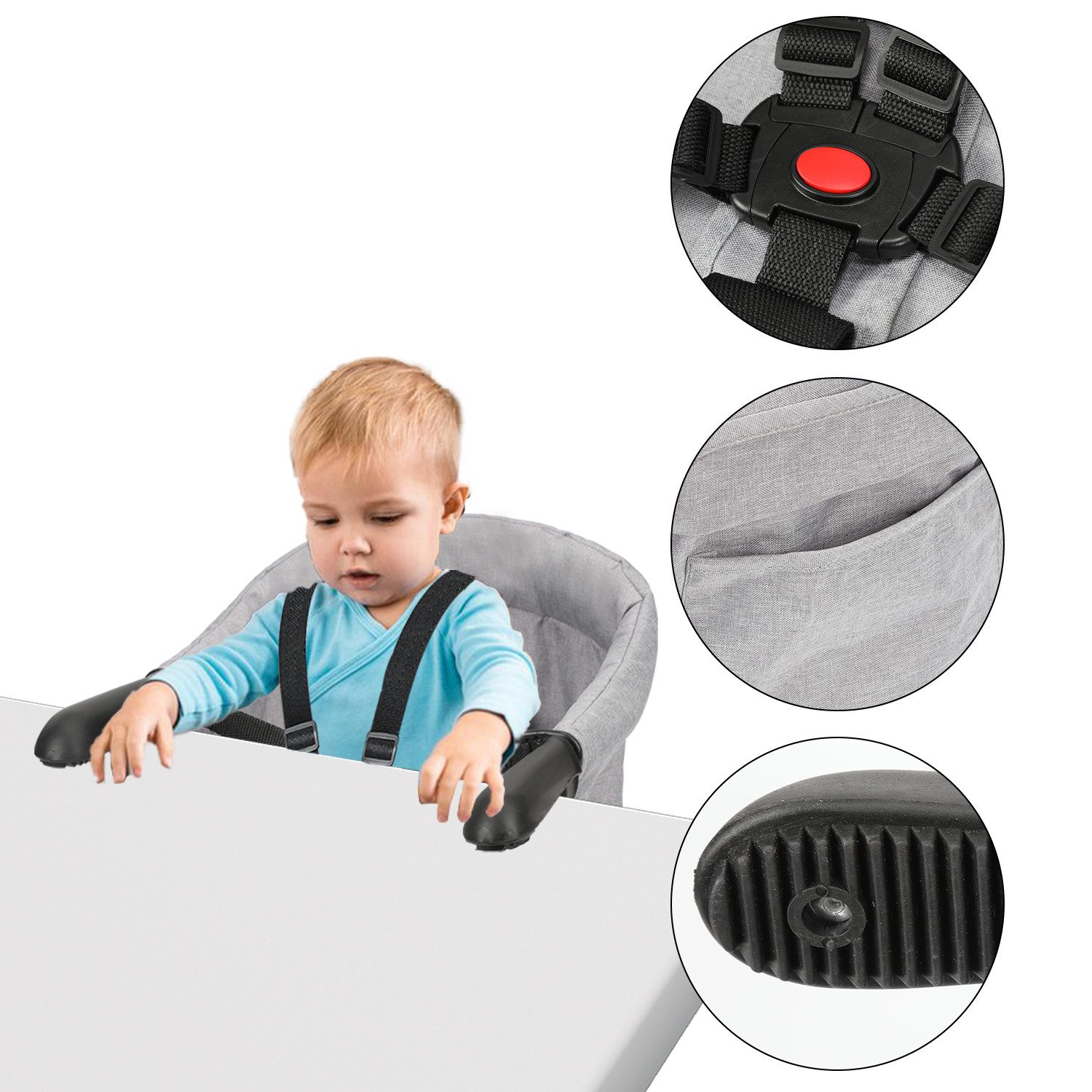 Clanmacy Tischsitz Tischsitz für Babys Kinderstuhl Faltbar Kindersitz Sitze günstig online kaufen