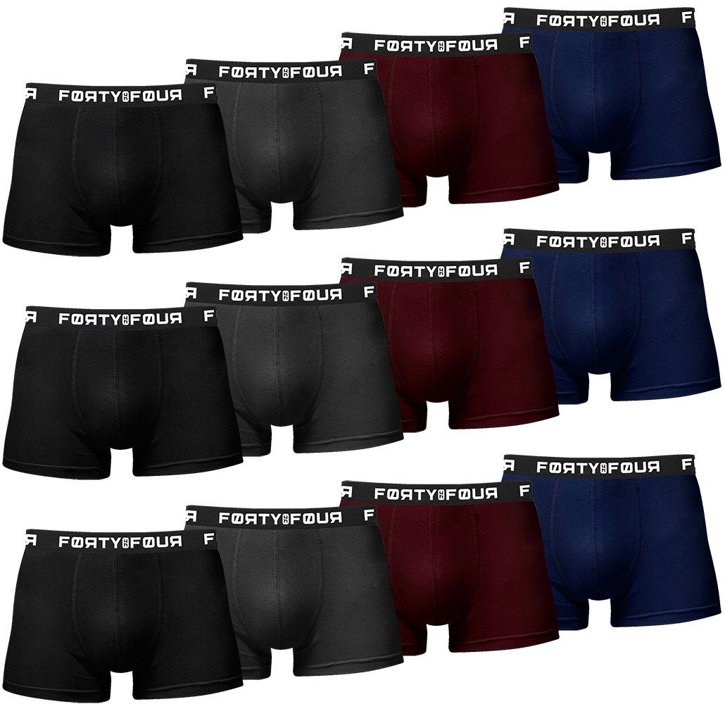 FortyFour Boxershorts FortyFour Boxershorts Herren 12 Stück S-7XL Unterhose günstig online kaufen