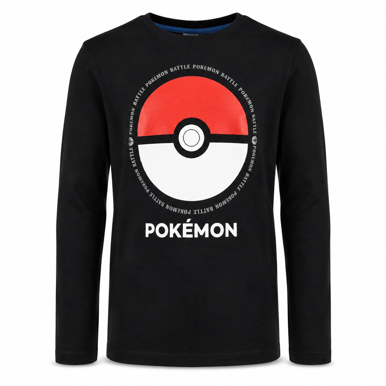 POKÉMON Langarmshirt Pokemon Pokeball Jungen langarm T-Shirt 100% Baumwolle Gr. 140 bis 164