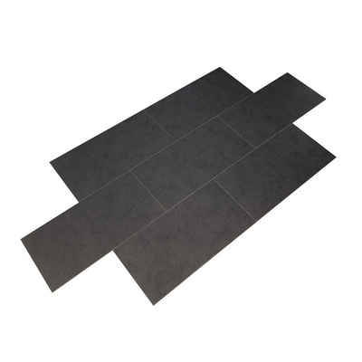 HOME DELUXE Vinylboden JULIA - Midnight Dark Marble, Selbstklebend, Fußbodenheizung geeignet, Laminat, Bodenbelag, PVC Boden