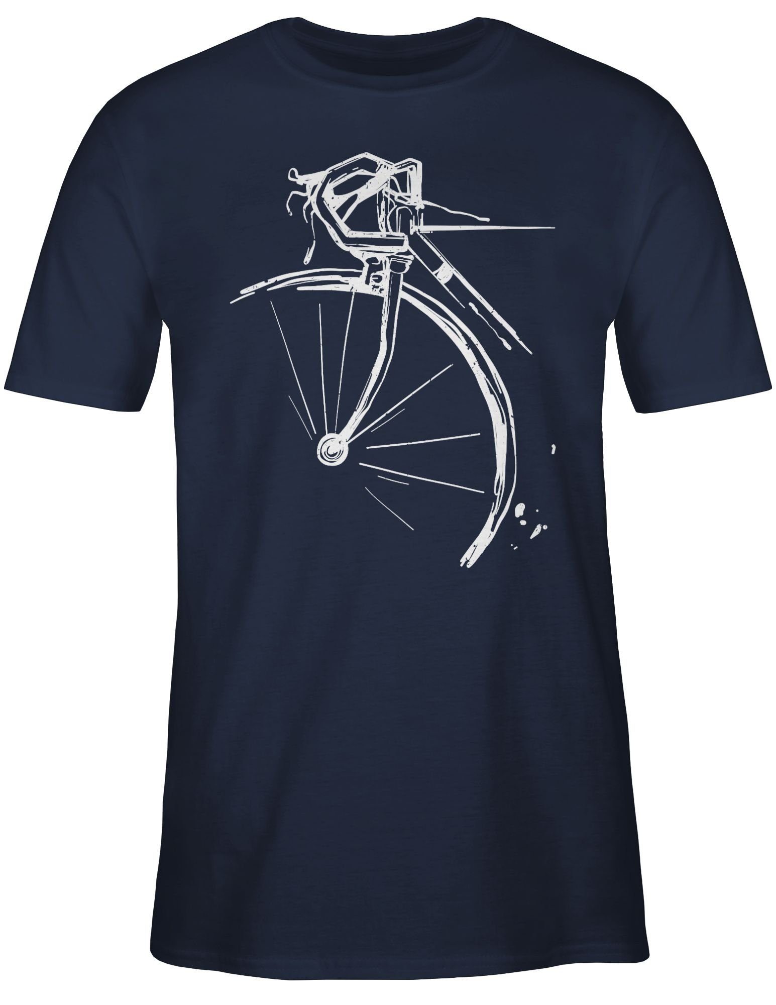 Shirtracer Blau Radsport Fahrrad 01 Fahrrad Bekleidung Rennrad Navy T-Shirt