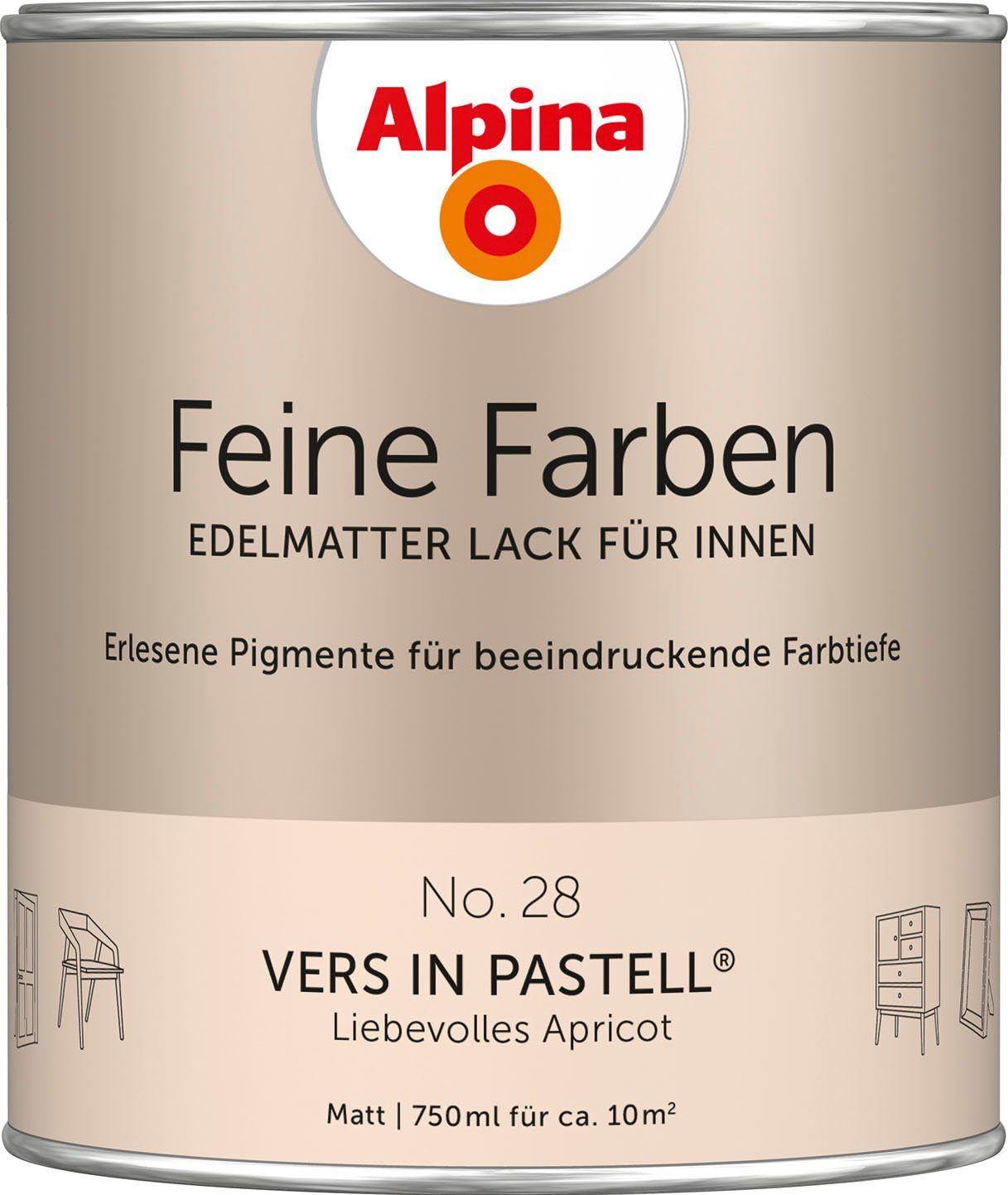 Alpina Lack Liebevolles Apricot