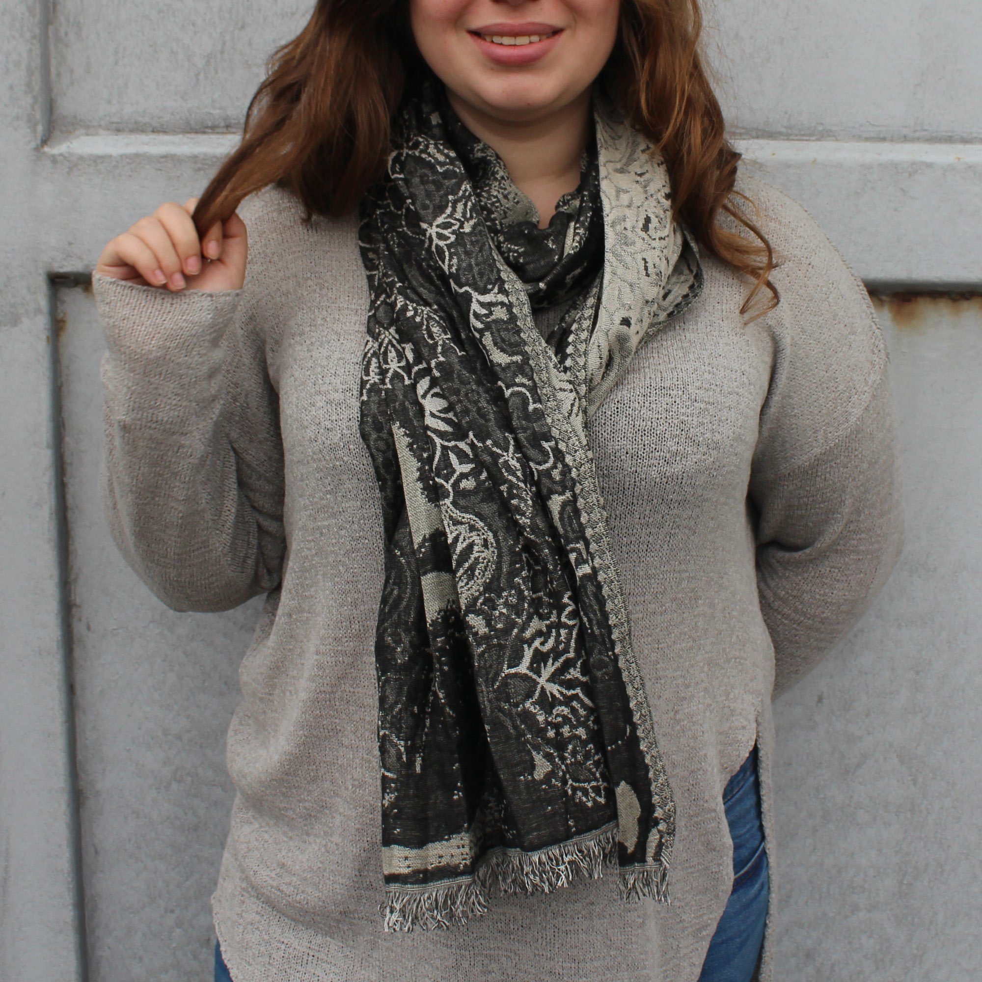 Sunsa Modeschal Winterschal Große Halstuch Herren Schal aus Baumwolle Viskose