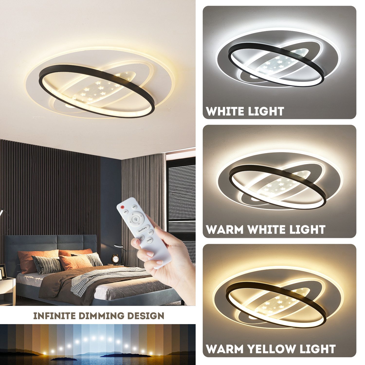 style home LED Deckenleuchte Deckenlampe aus günstig online kaufen