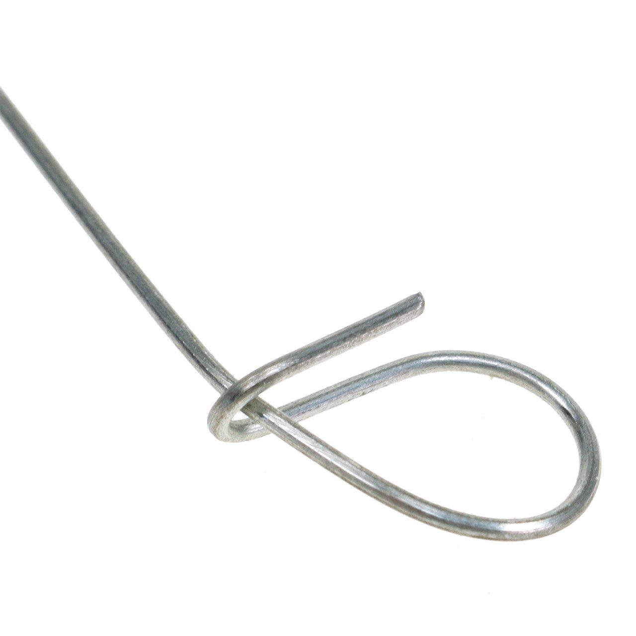 H&R The wire man Blumenständer Ösenbindedraht Silber Verzinkt 1mm x 120mm 100 St Deko-Draht, 100 Stü