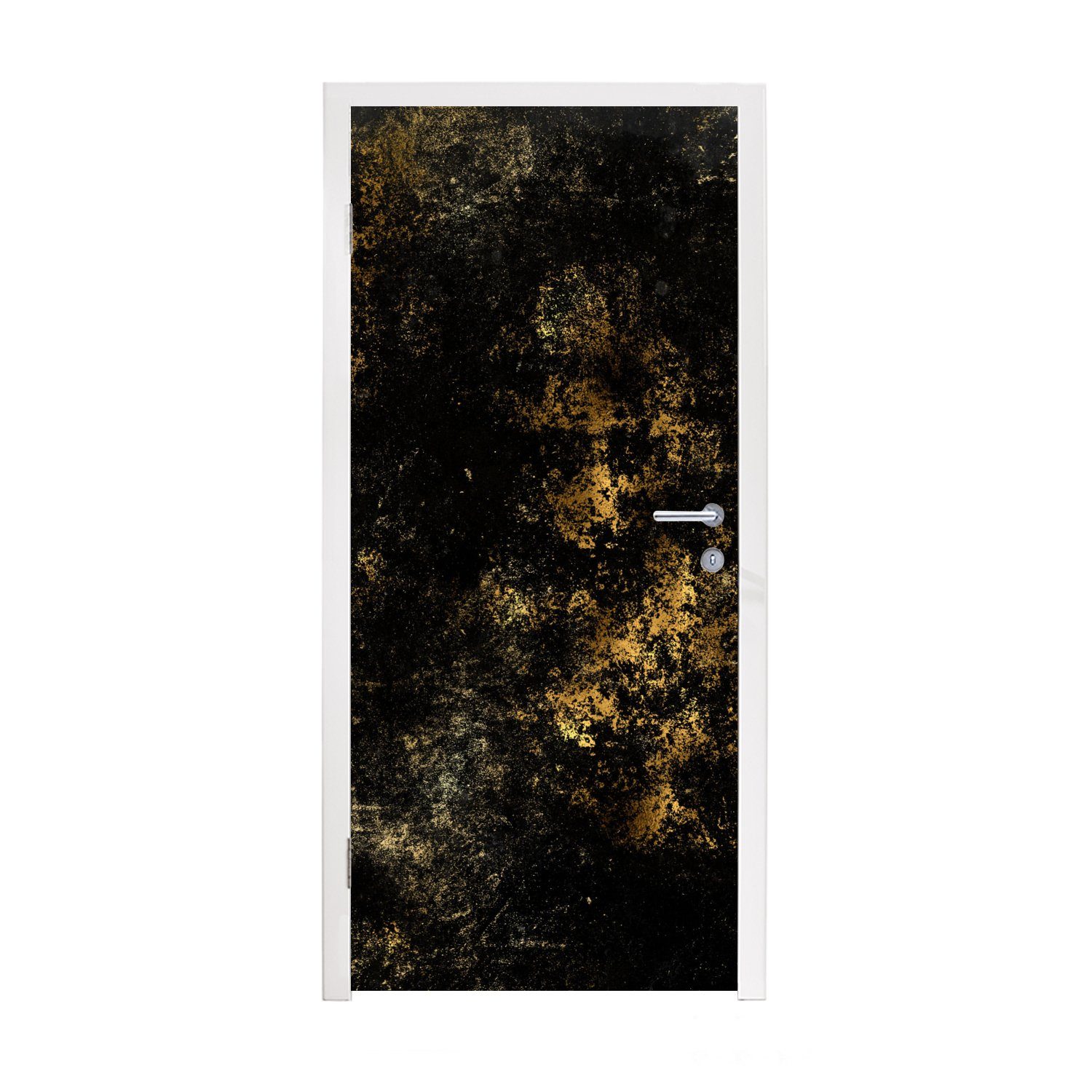 MuchoWow Türtapete Gold - Luxus - Farbe, Matt, bedruckt, (1 St), Fototapete für Tür, Türaufkleber, 75x205 cm