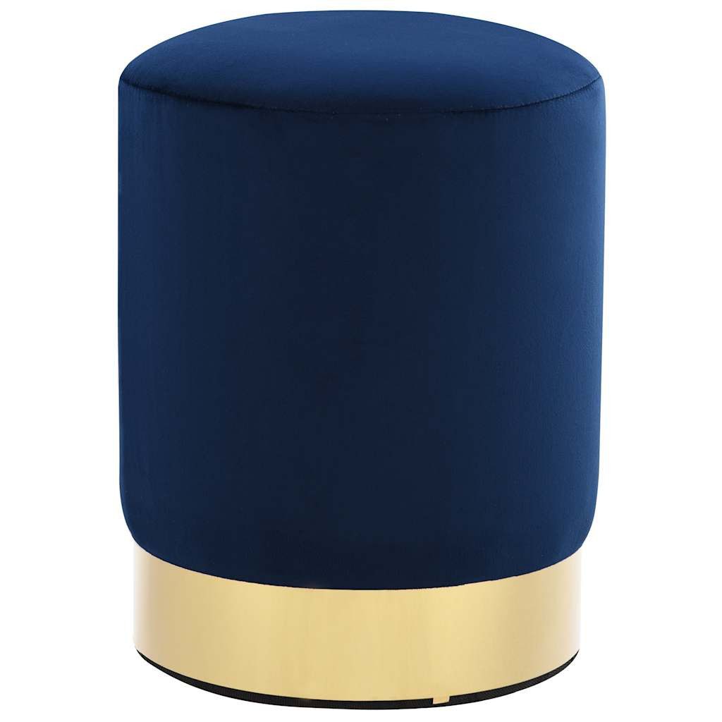 vidaXL Hocker Hocker Blau und Golden Samt 28 x 36 cm (1 St) günstig online kaufen