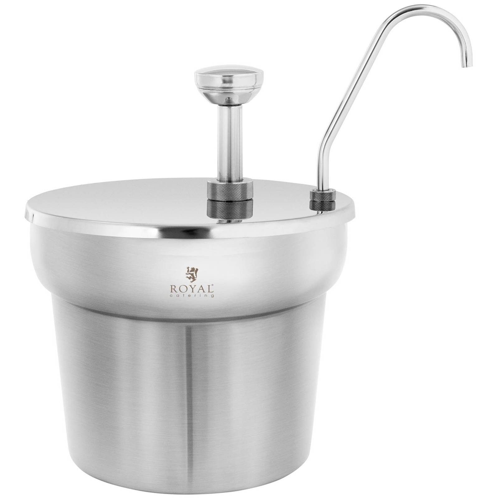 Royal Catering Sauciere Saucenspender 6,6 l Pumpspender Dosierspender Senfspender Ketchup