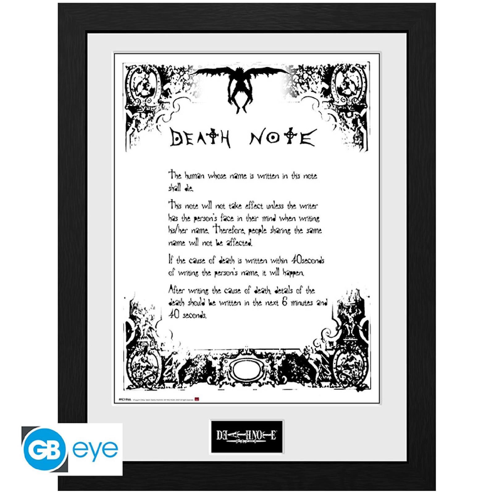 ABYstyle Poster DEATH NOTE - Framed print Death Note