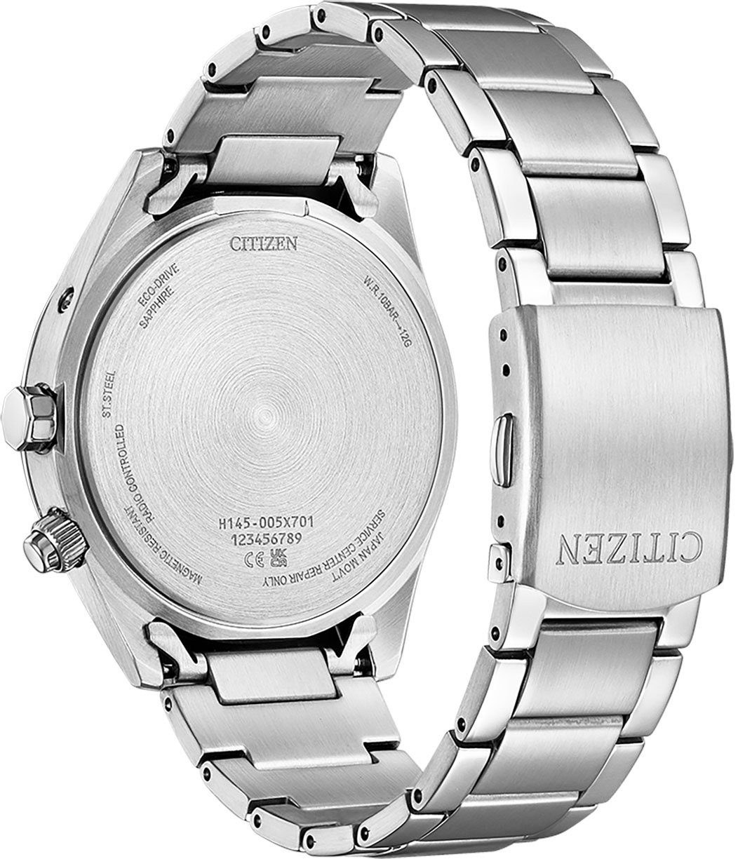 Citizen Funkuhr CB0270-87L, Armbanduhr, Herrenuhr, Solar, Edelstahlarmband, Saphirglas, Datum