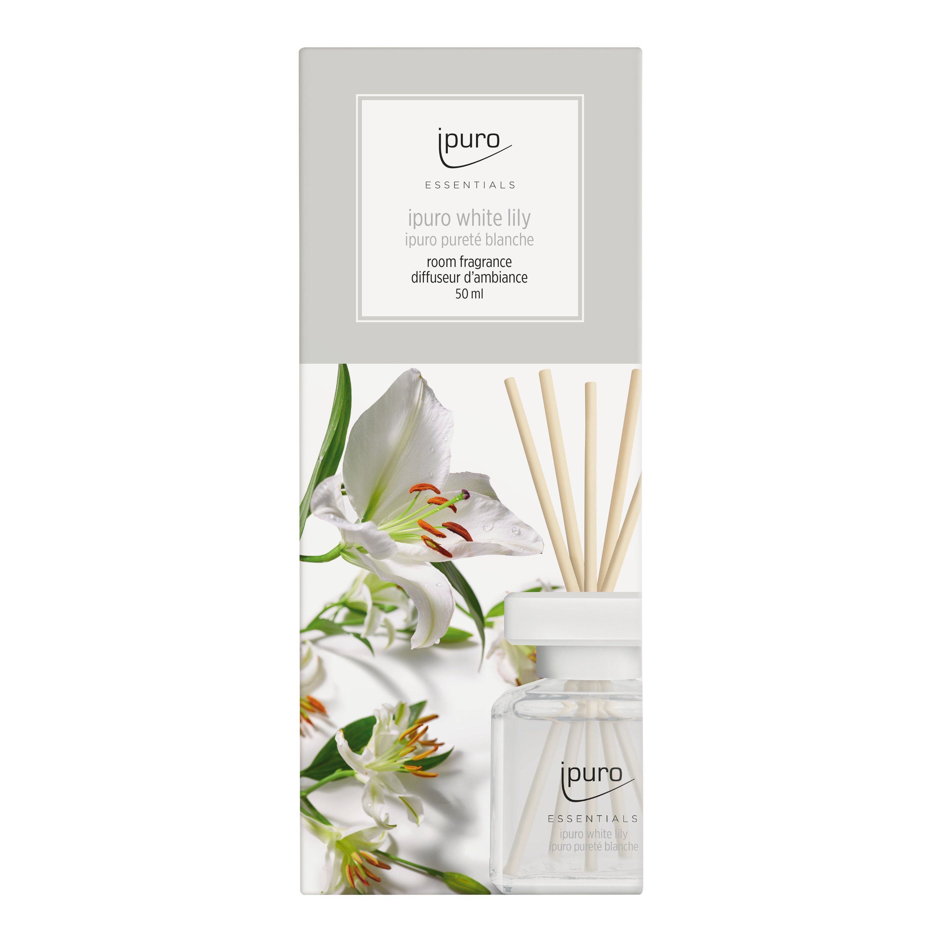Ipuro Essentials Nachfüller - White Lily 200 ml Glas
