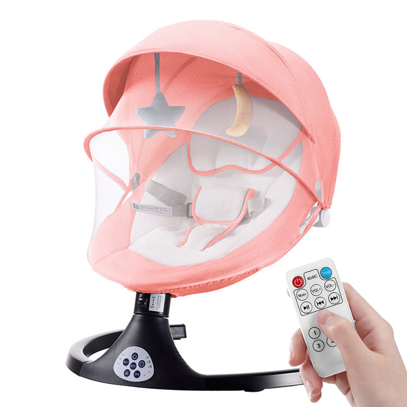 CLTYQ Babywippe babyschaukel Kippfunktion,klappbar,Dreistufige Richtungsein günstig online kaufen