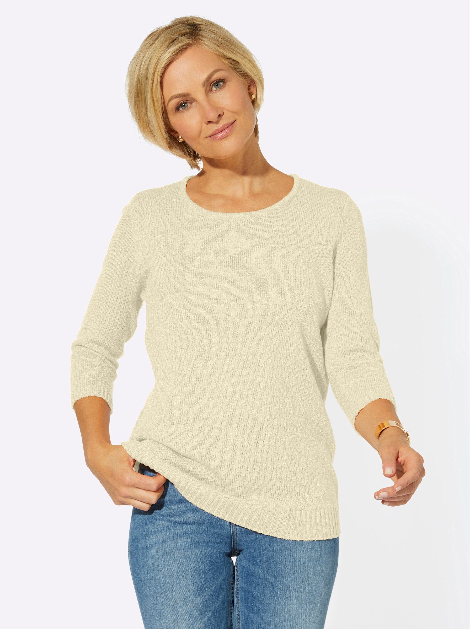 wollweiß WEIDEN WITT Strickpullover