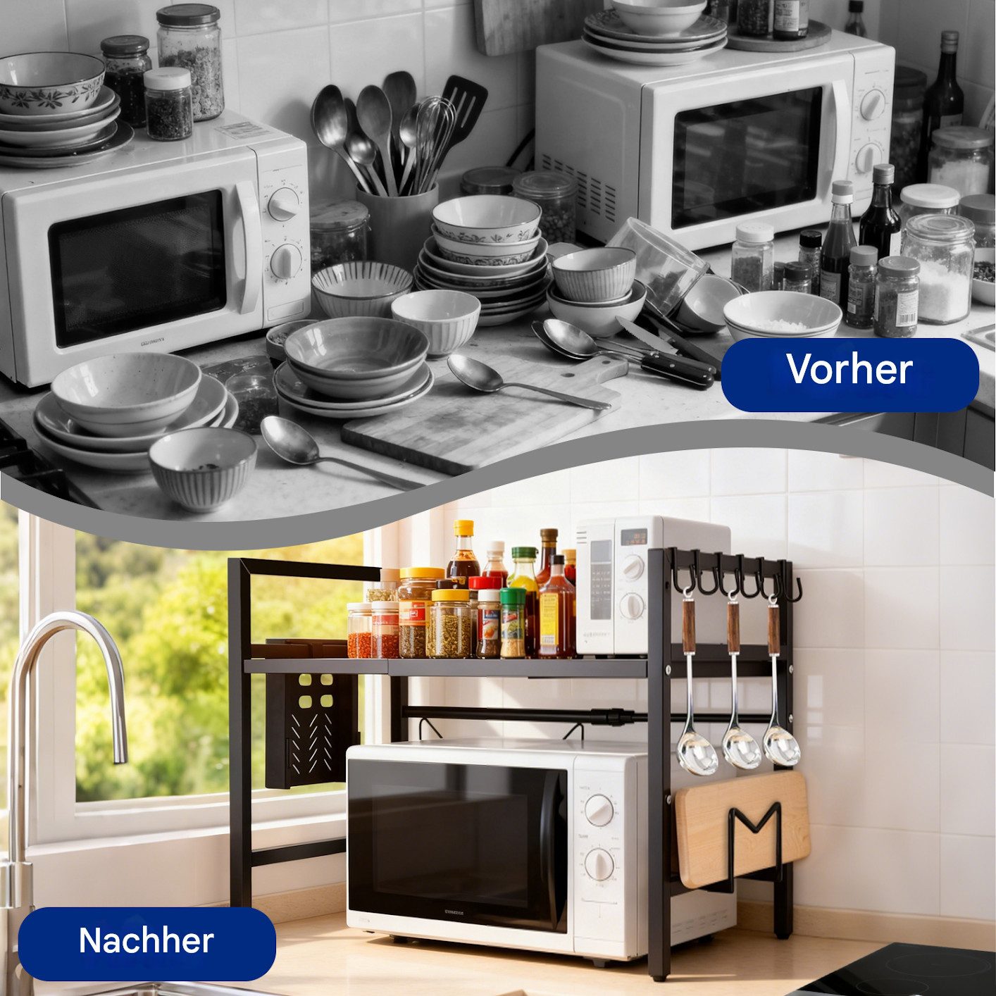 SinLaw Ablageregal Ausziehbares Küchenregal, multifunktionales Lagerregal, günstig online kaufen