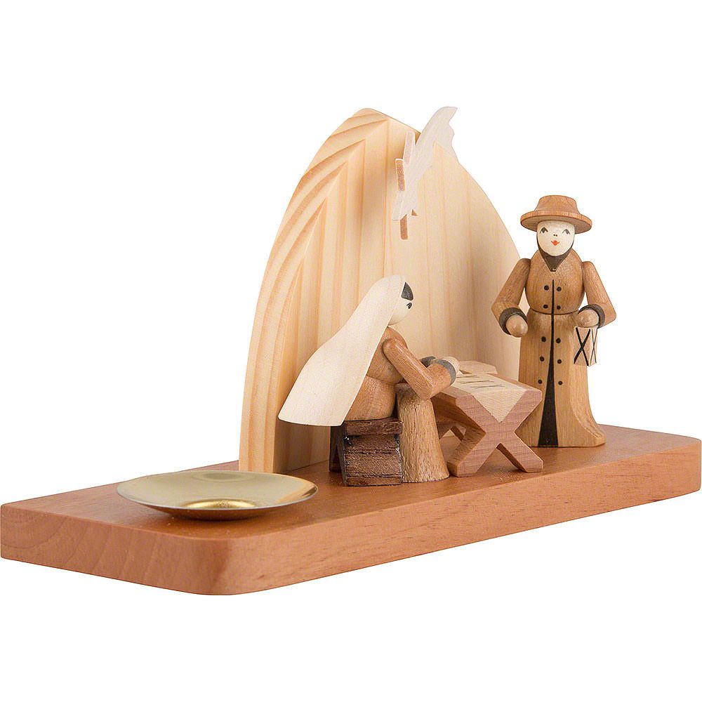 Seiffener Kunsthandwerk Theo Lorenz Schwibbogen Weihnachtskrippe - Heilige Familie (9cm) von Theo Lorenz Kunsthandwerk