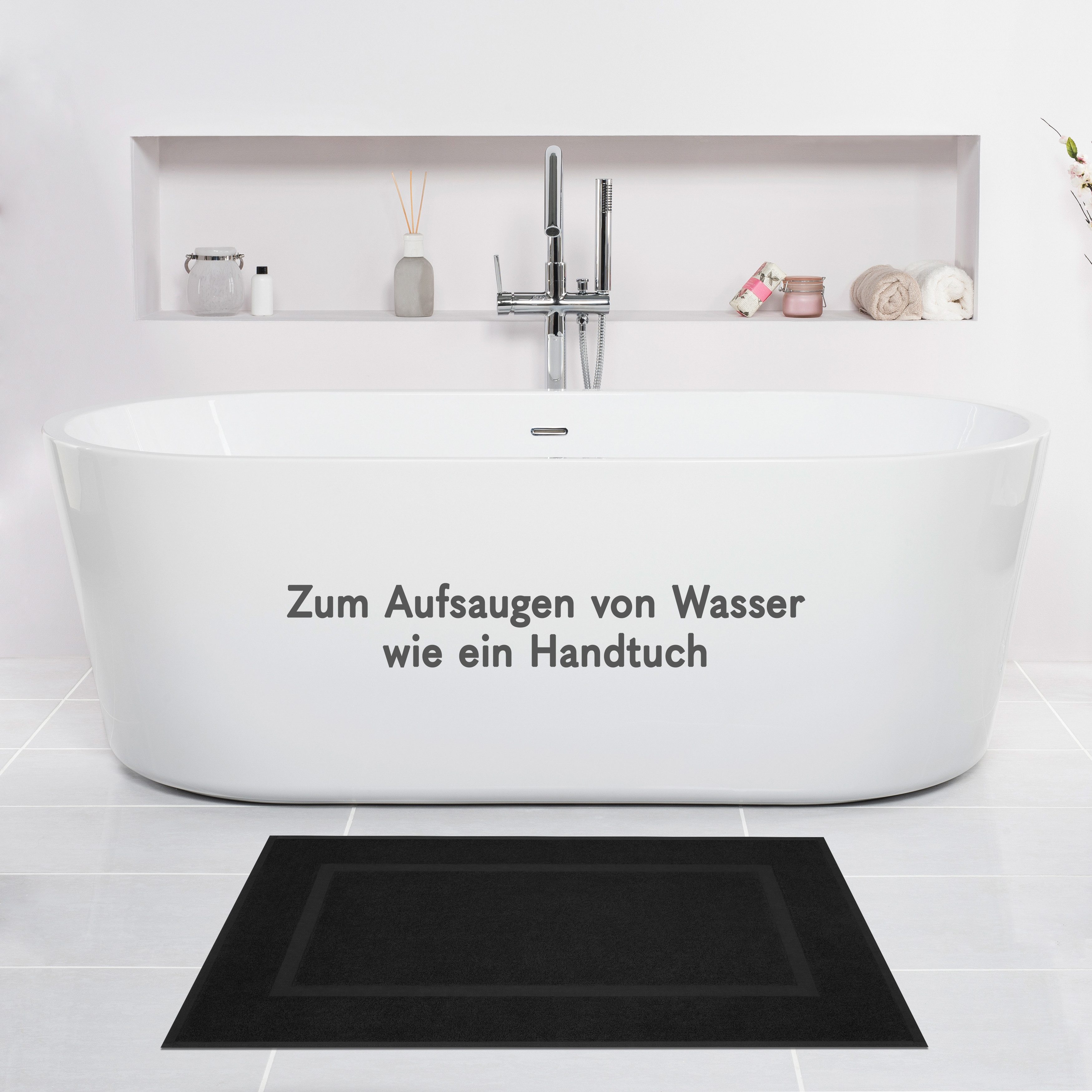 HAMMETEX Badematte Hotelmatte, Duschvorleger, Höhe 5 günstig online kaufen