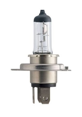 Philips KFZ-Ersatzleuchte 2x H4 Vision Lampe 12V 60/55W Autolampe Glühlampe Birne, H4, P43t, 2 St., Warmweiß