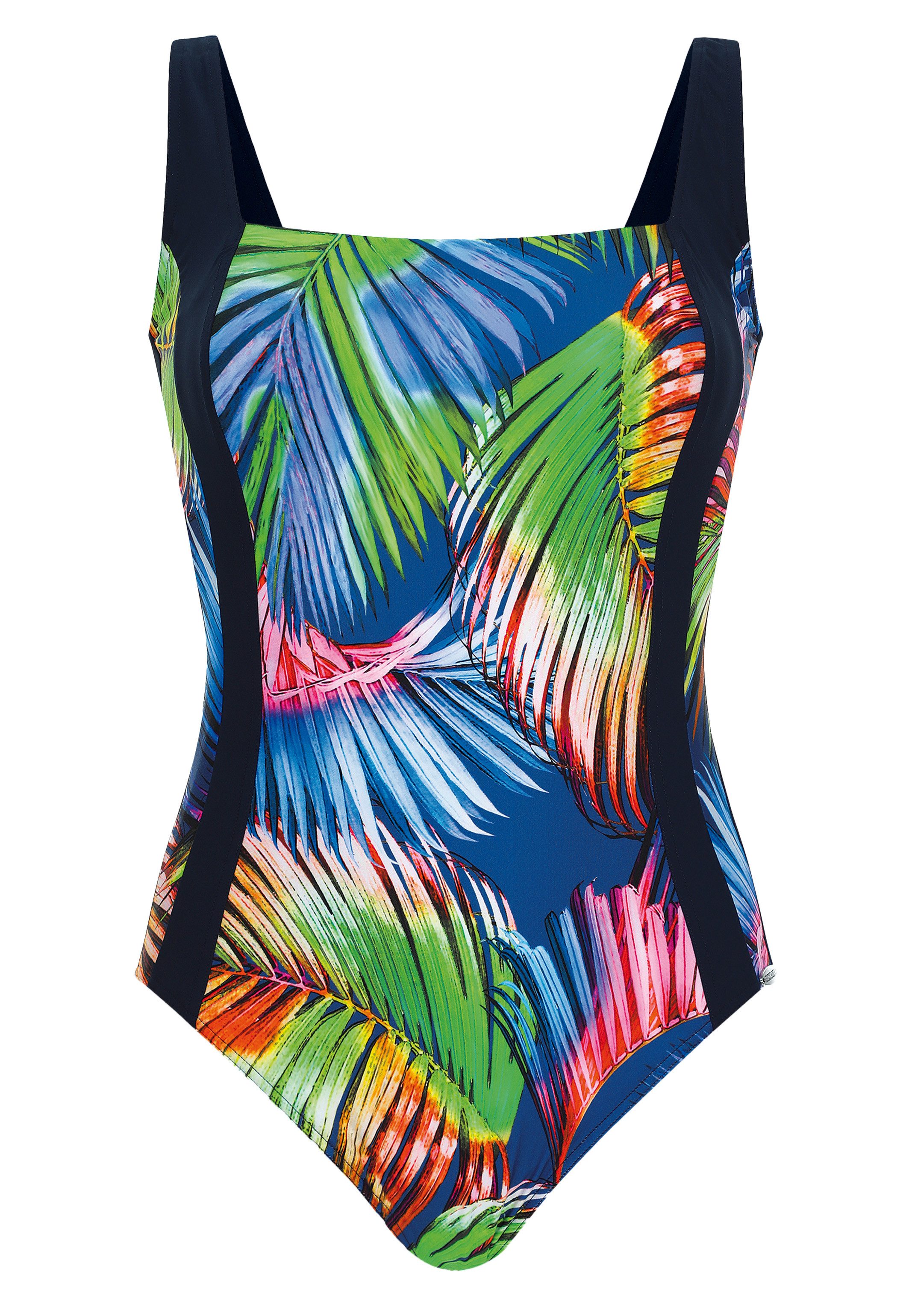 Sunflair Badeanzug Basic (1-St) Badeanzug - Schnelltrocknend - Farbenfrohes Design, Gerader Ausschnitt