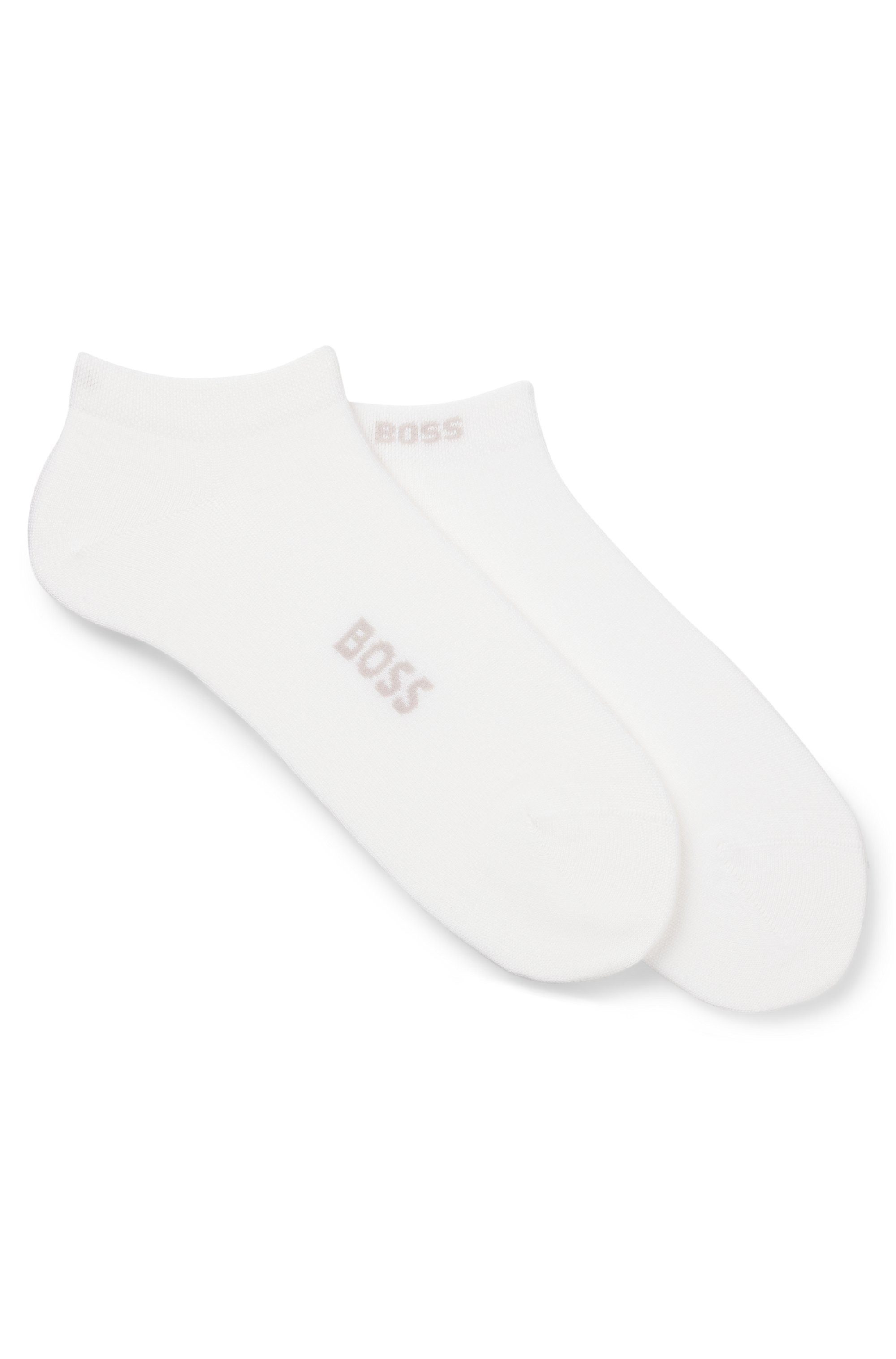BOSS Socken 2P AS Logo Bamboo (Packung, 2-Paar) mit doppelten Logoschriftzug
