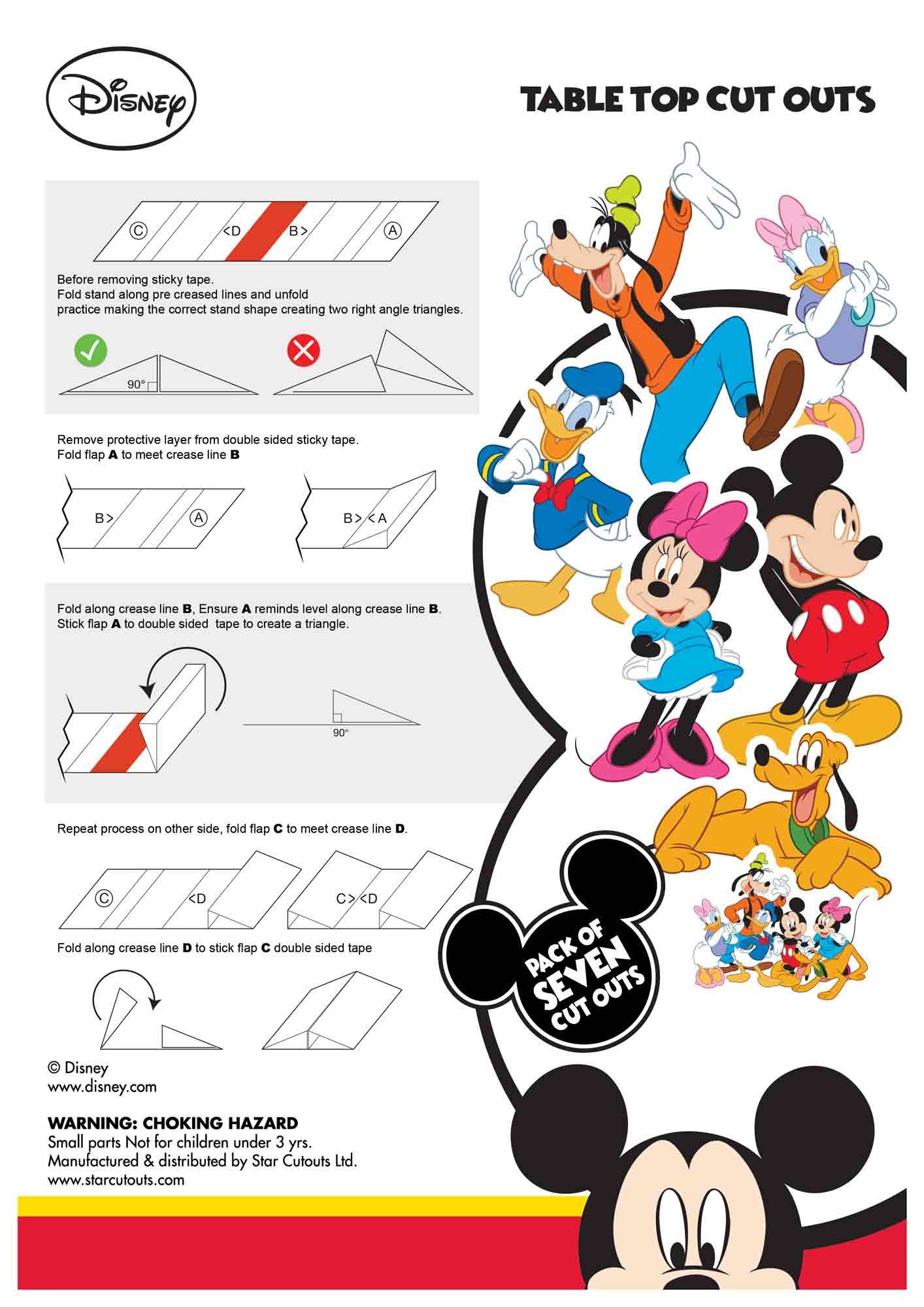 Dekofigur Mickey Mouse - Künstlerbedarf - Table Tops