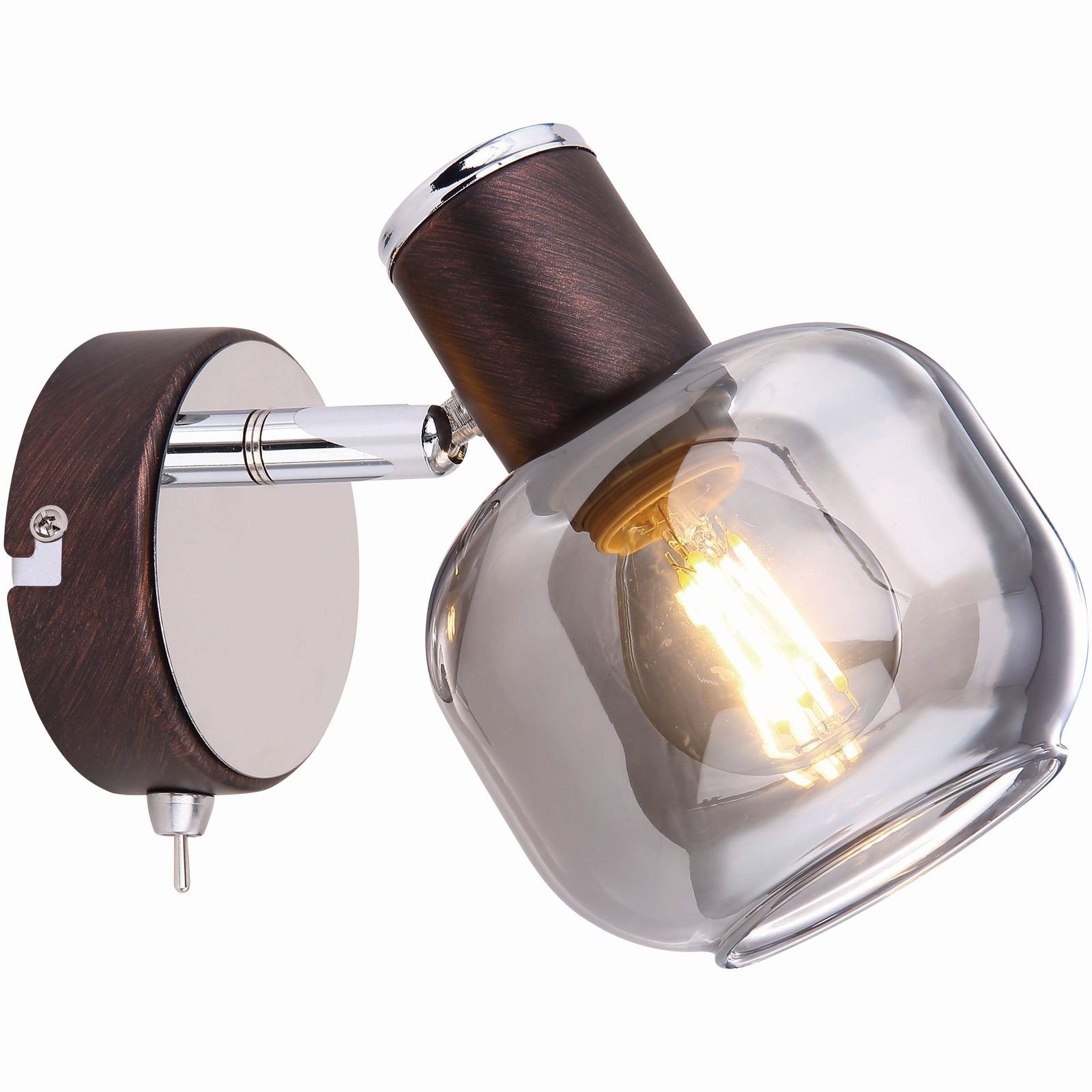 GLOBO LIGHTING Wandleuchte Wandleuchte Wandspot Glas günstig online kaufen