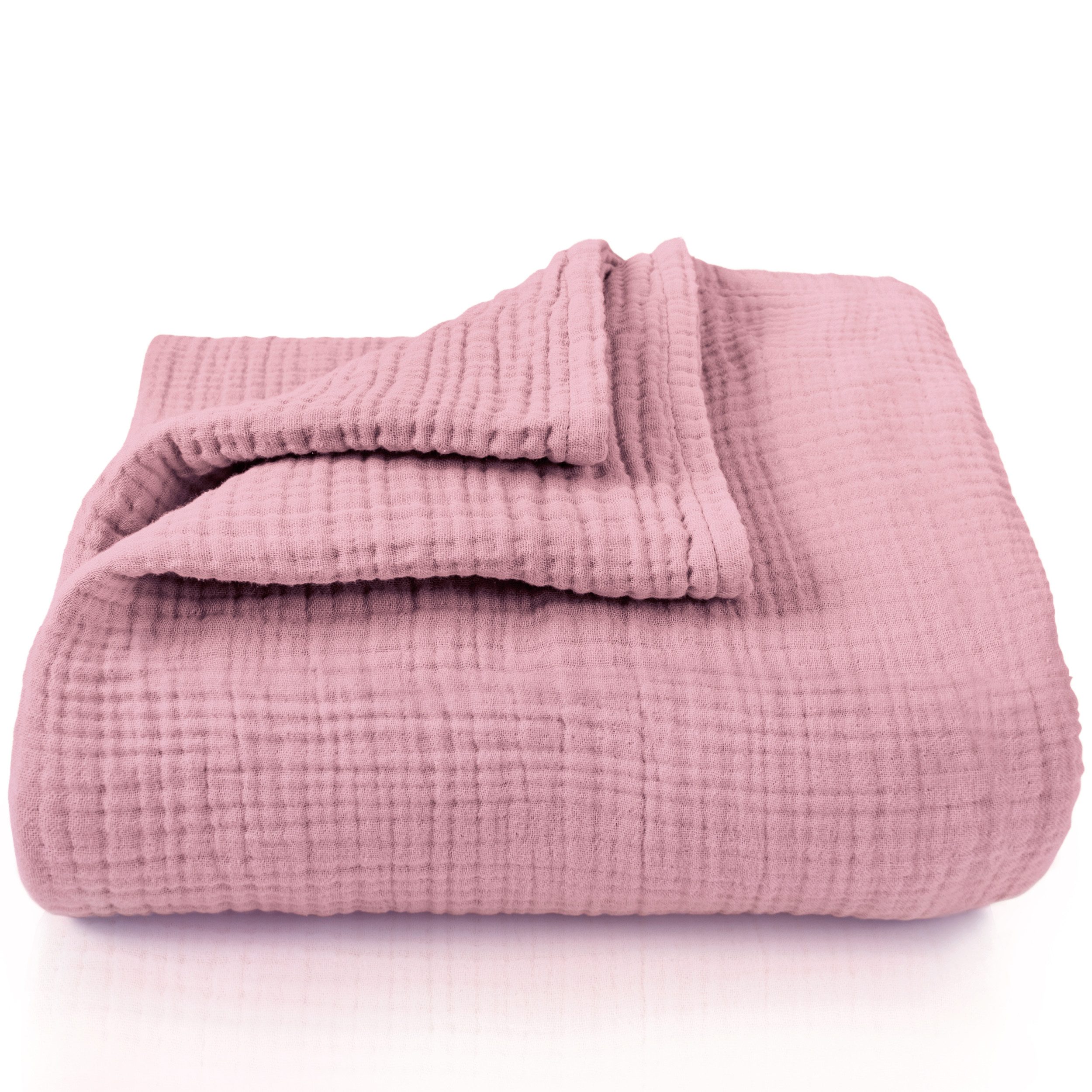 Babydecke Premium Musselin Babydecke 4-lagige Decke aus 100% Baumwolle, Laynenburg, Musselin Babydecke, Kuscheldecke oder Schlafdecke, Pucktuch, Spucktuch