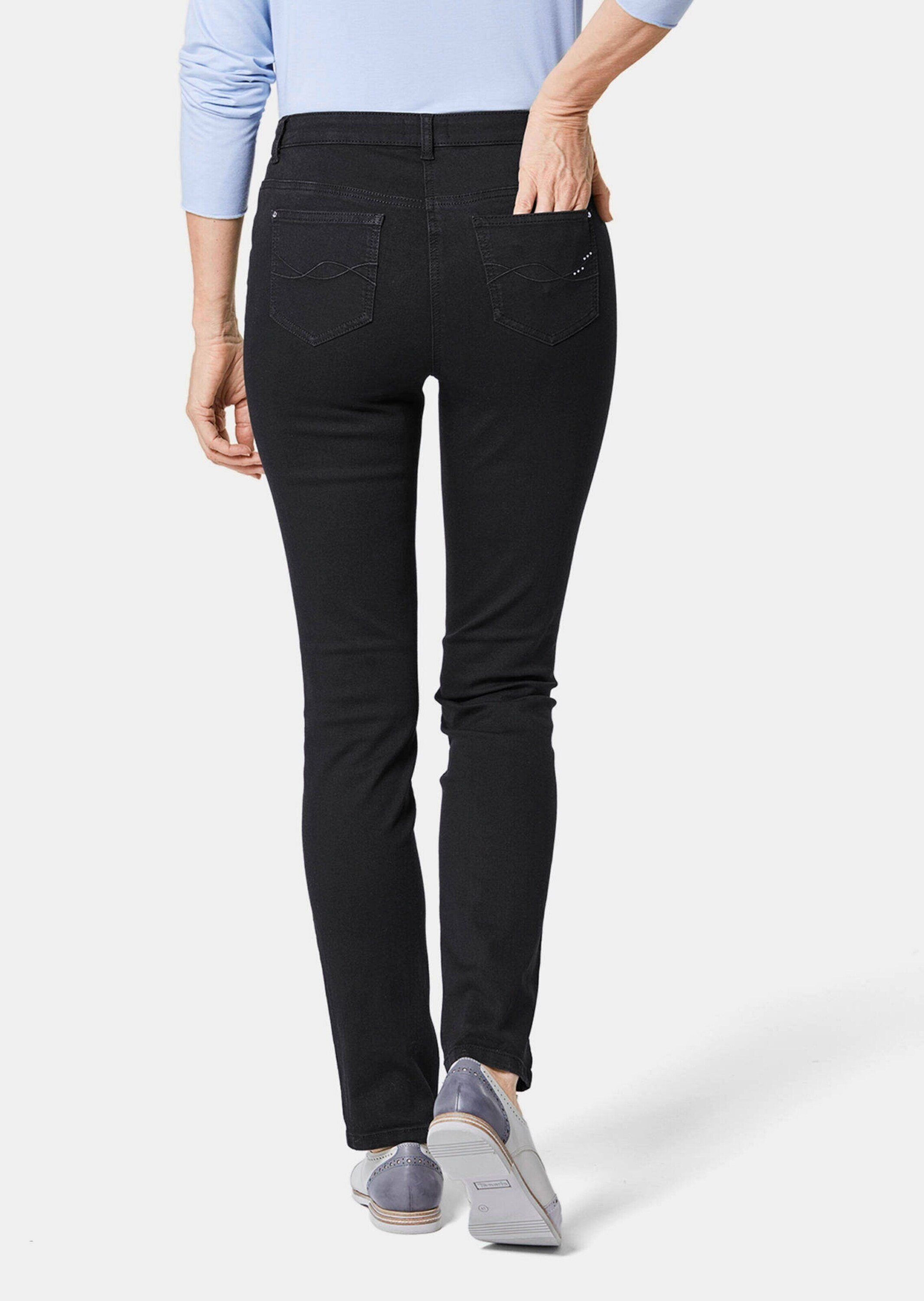 GOLDNER Bequeme Jeans Kurzgröße: Lange Freizeithose BELLA mit Formbund Slim Fit Stretch-Jeans mit hohem Komfort, Formbund – Bild 3 von 5