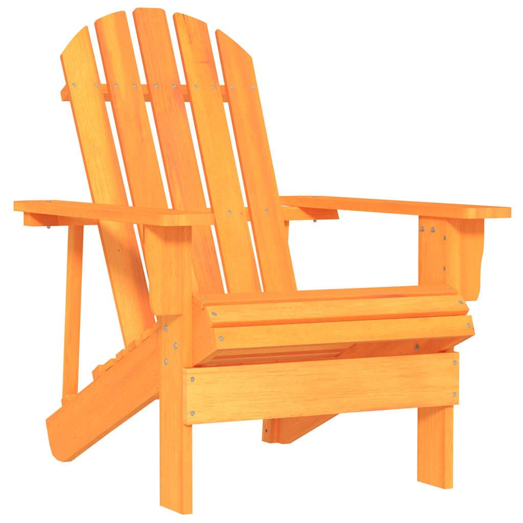 vidaXL Gartenstuhl Adirondack-Gartenstuhl Massivholz Tanne Orange (1 St)
