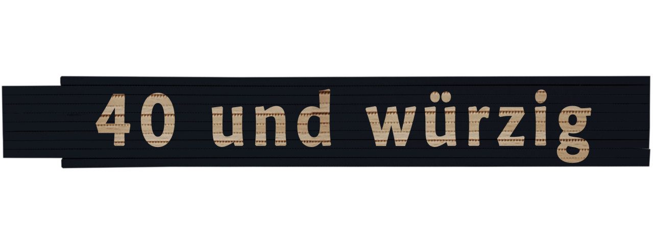 HEKA Zollstock Zollstock 40 und würzig 2 m schwarz