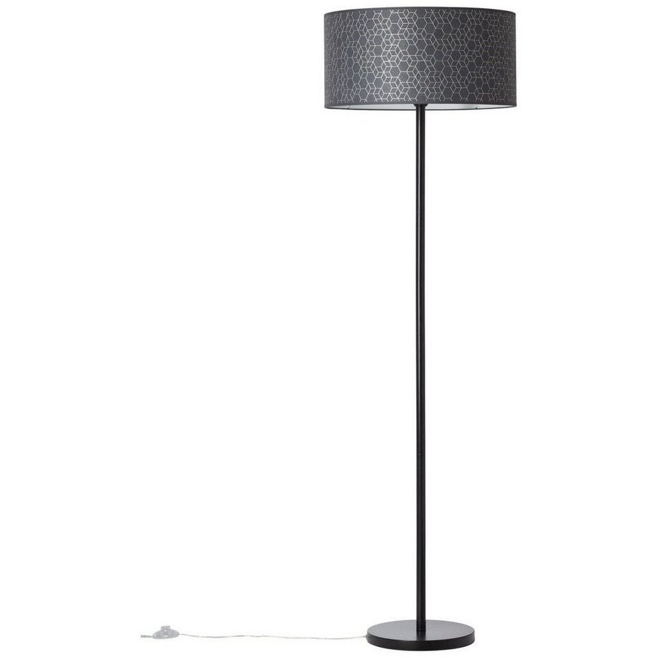Brilliant Stehlampe Galance, ohne Leuchtmittel, 164,5 cm Höhe, Ø 50 cm,  E27, Metall/Textil, schwarz