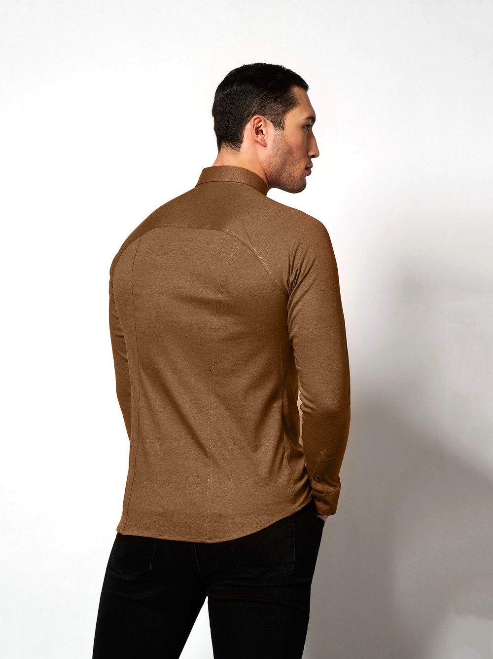 DESOTO Langarmhemd Jerseyhemd Casual Kent