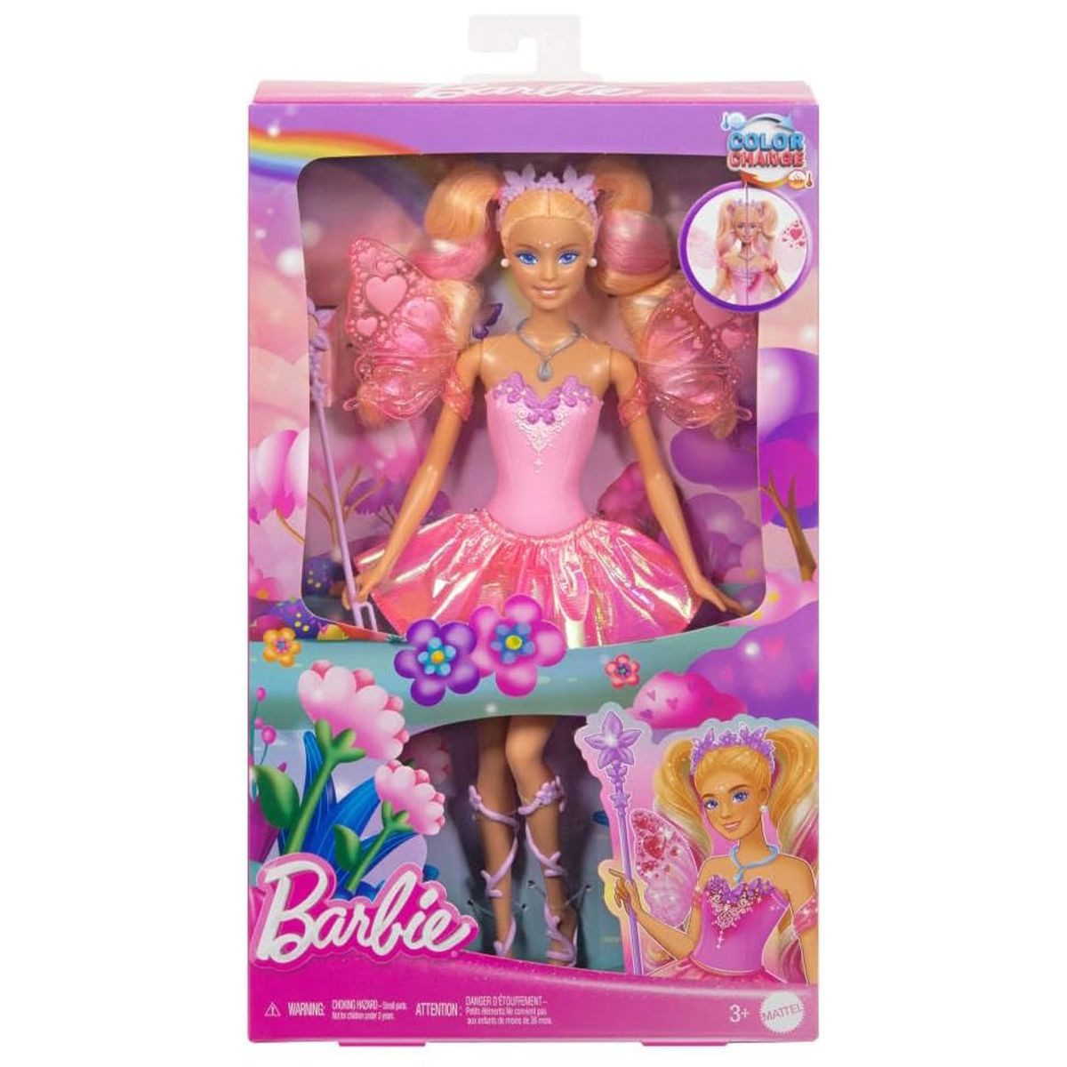 Mattel® Stehpuppe Mattel JCP76 - Barbie - Fee mit Farbwechseleffekt bei Flügeln und Out