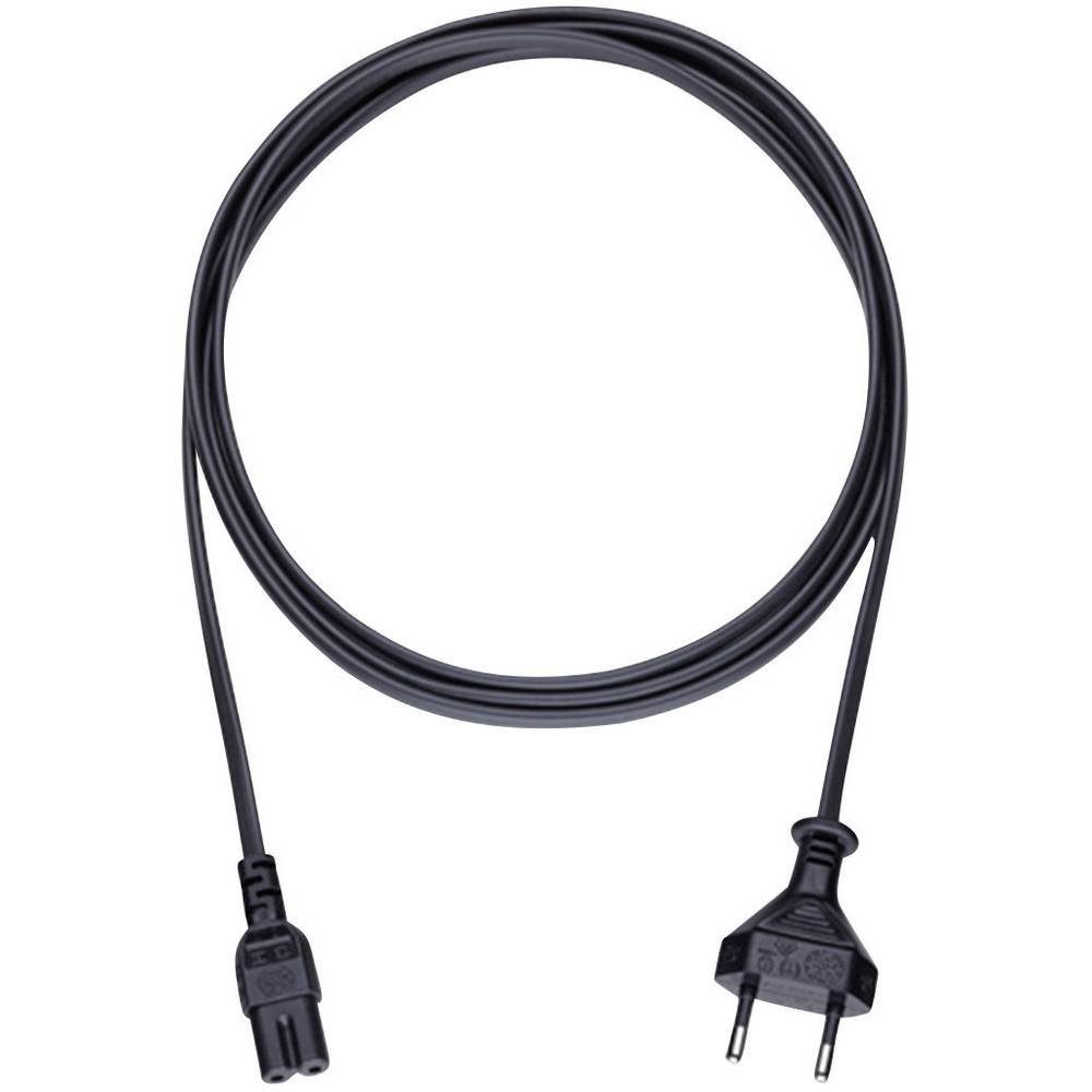 Oehlbach Powercord C7.3 m 17047 Computer-Kabel, (3.00 cm), vergoldete Steckkontakte