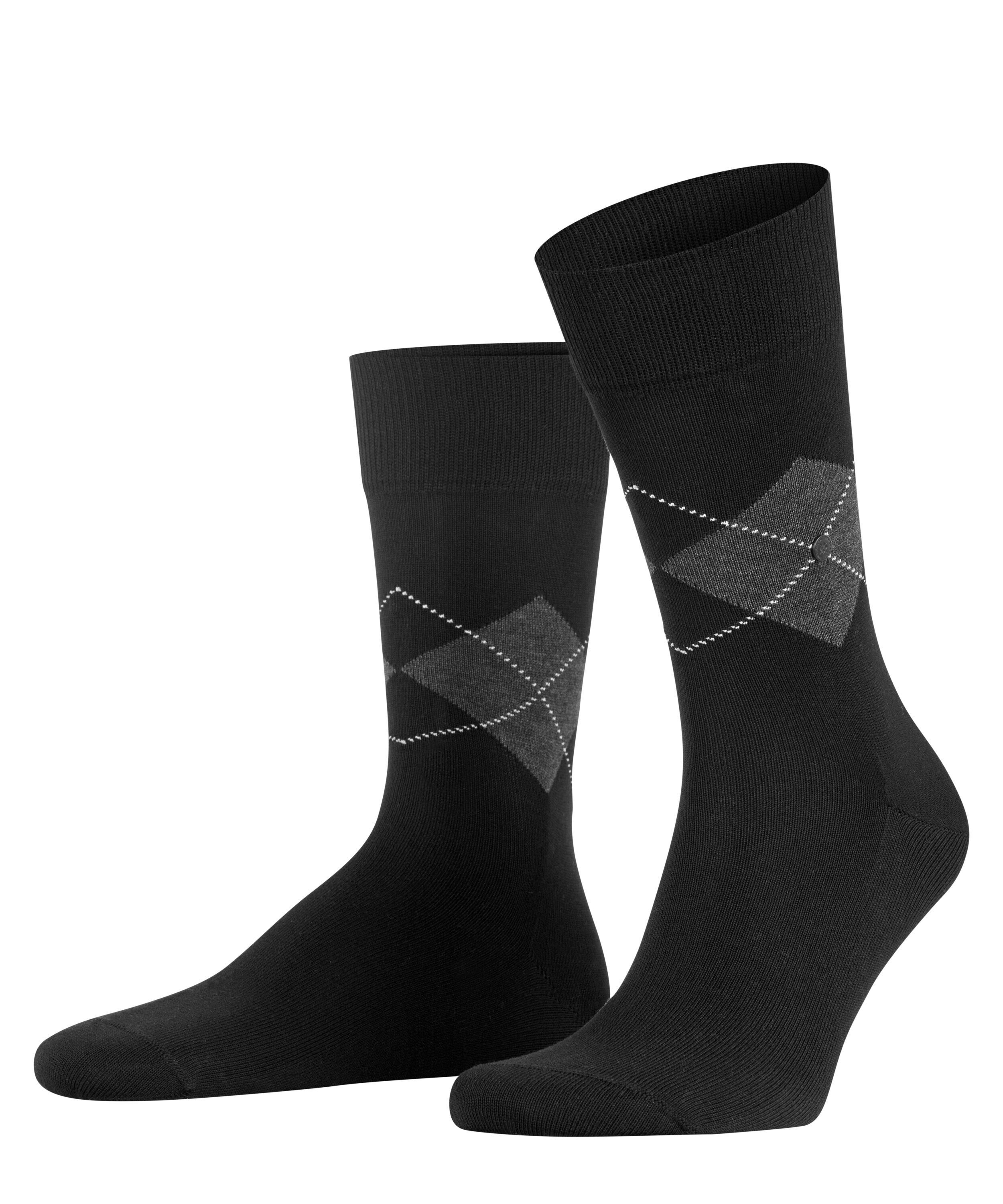 Burlington Socken Black Argyle (1-Paar) black (3000)