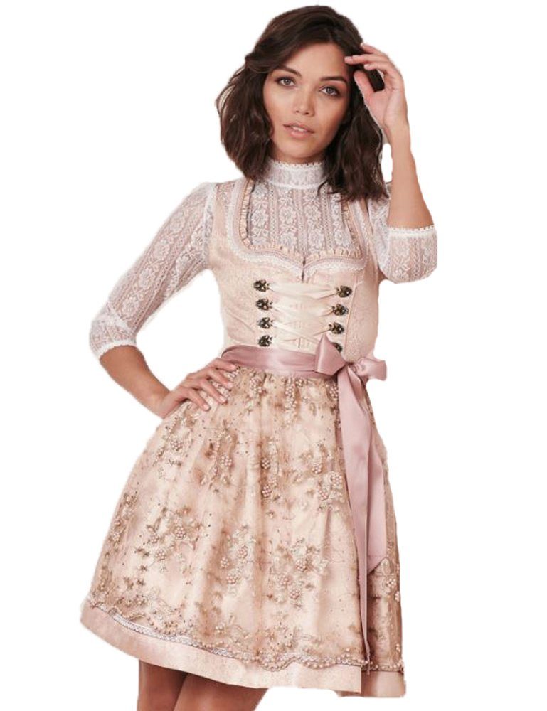 äußern Krüger Madl Dirndl 417565, Krüger Dirndl Spitzenschürze Ros 'Kailia'