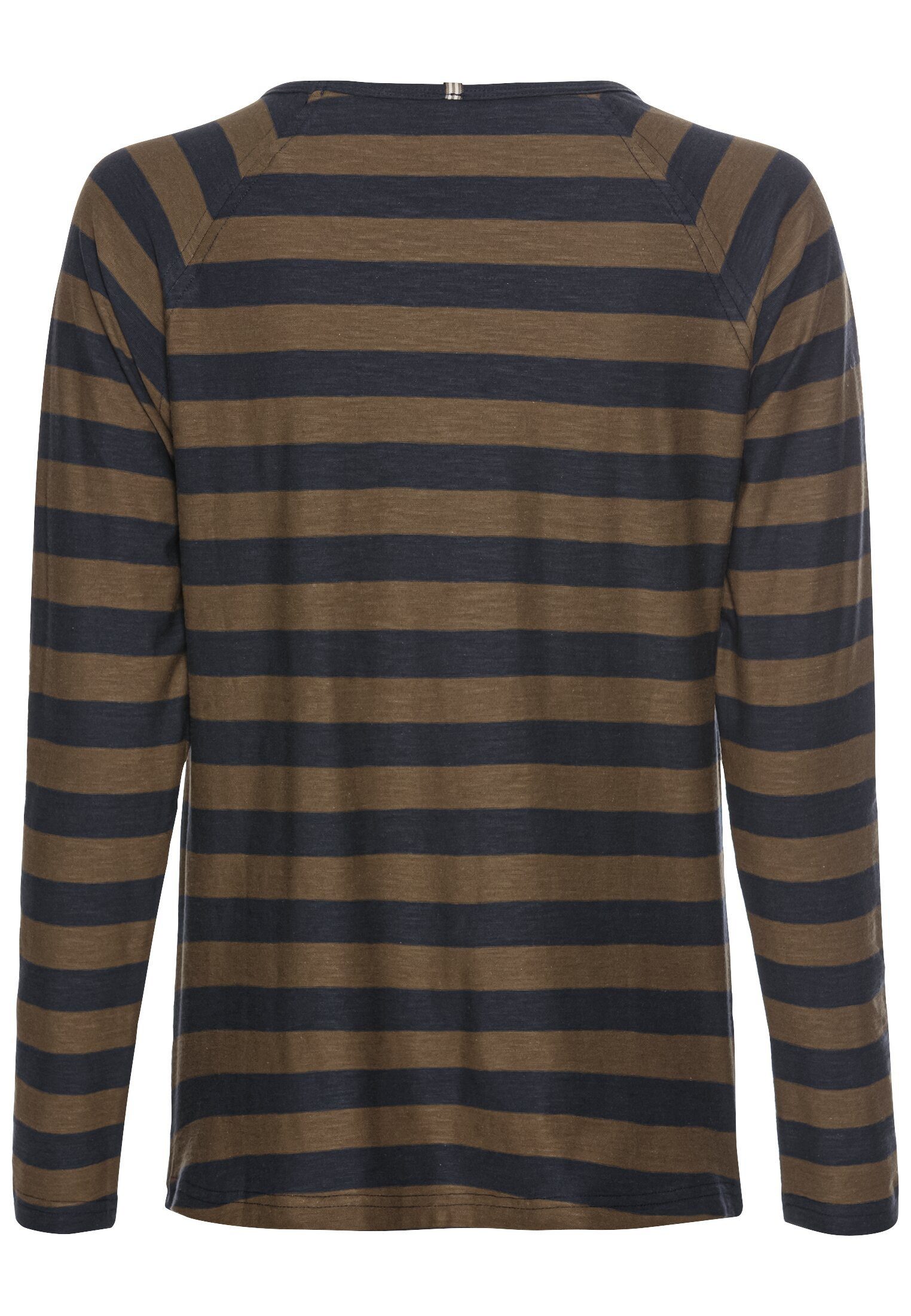 camel active Langarmshirt Streifenshirt aus reiner Baumwolle günstig online kaufen